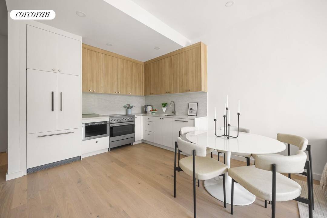 Welcome to Residence 4F at 48 Stanhope Street, a sun filled 933 square foot, two bedroom, two bath duplex offering soaring ceilings and exceptional private outdoor space in the heart ...