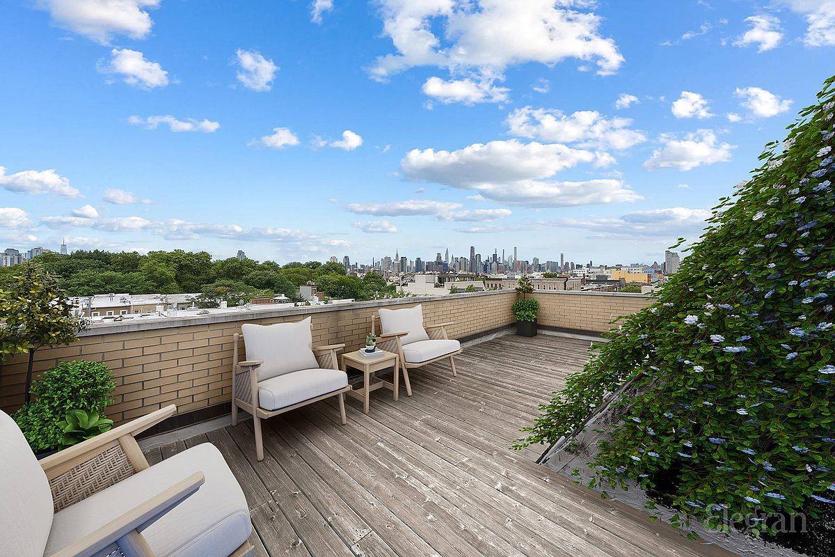 Welcome to 240 Kingsland Avenue, Apartment 3R a stunning triplex condo offering multiple private outdoor spaces in the heart of Greenpoint.