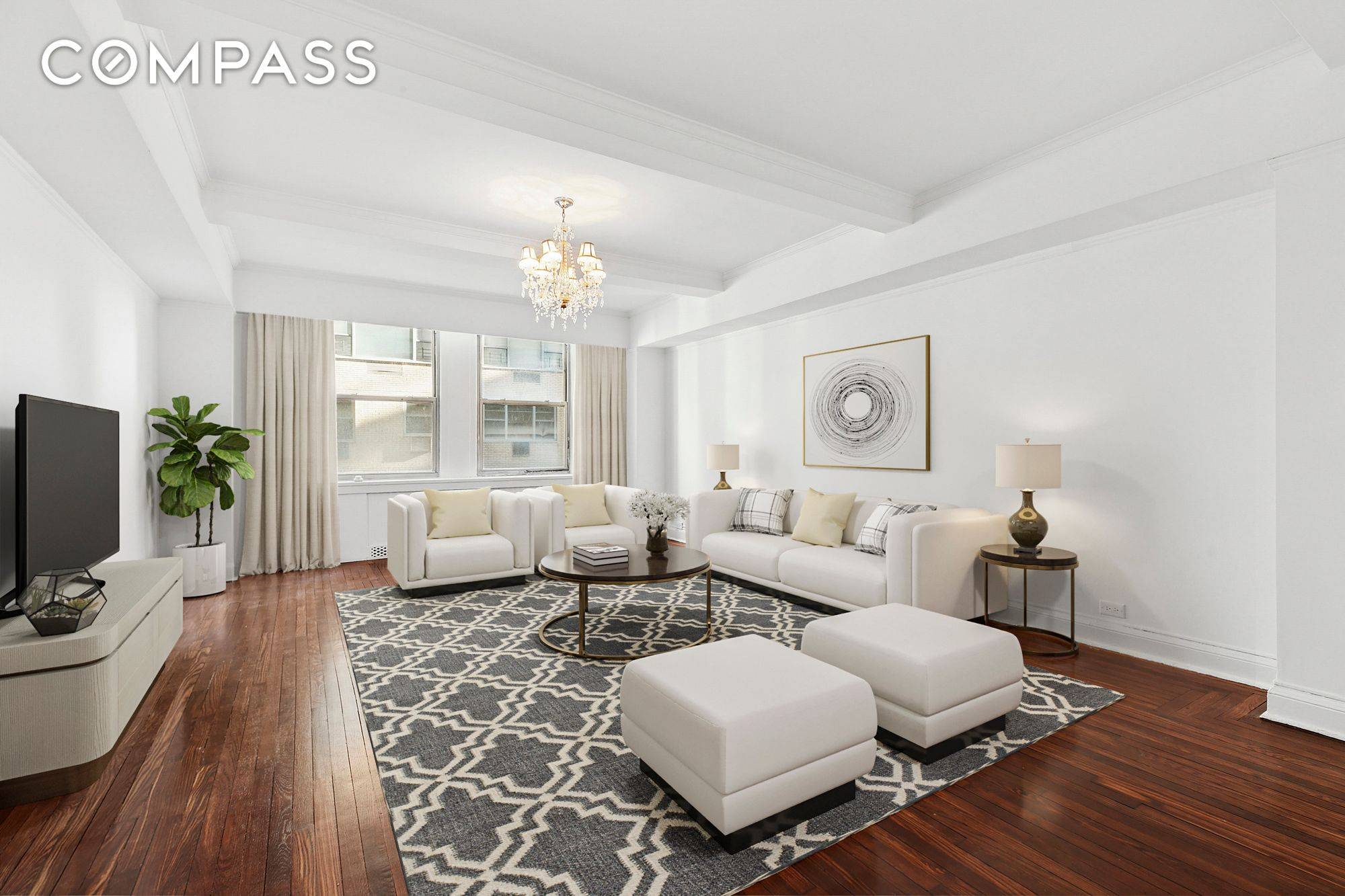Spacious, Sunlit One Bedroom in a Premier Midtown Location Flooded with natural light and defined by its high ceilings, Residence 1108 at 111 East 56th Street is an exceptional one ...