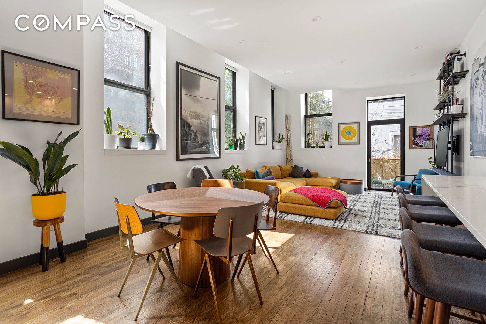 The heart of this 3 bed 3 bath home is aptly described as a great room.