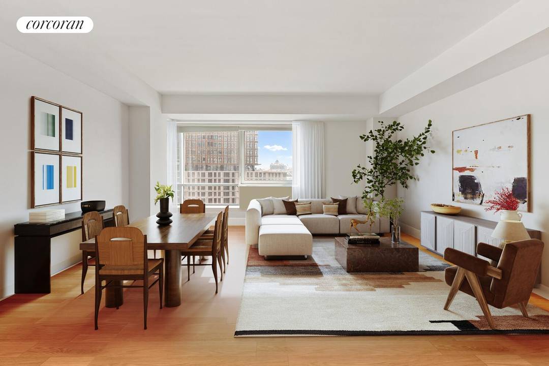 Welcome to Residence 7D at Schaefer Landing South, an oversized 864 SF one bedroom, one bathroom condominium on the Williamsburg waterfront with sweeping southern views of the East River, Manhattan, ...