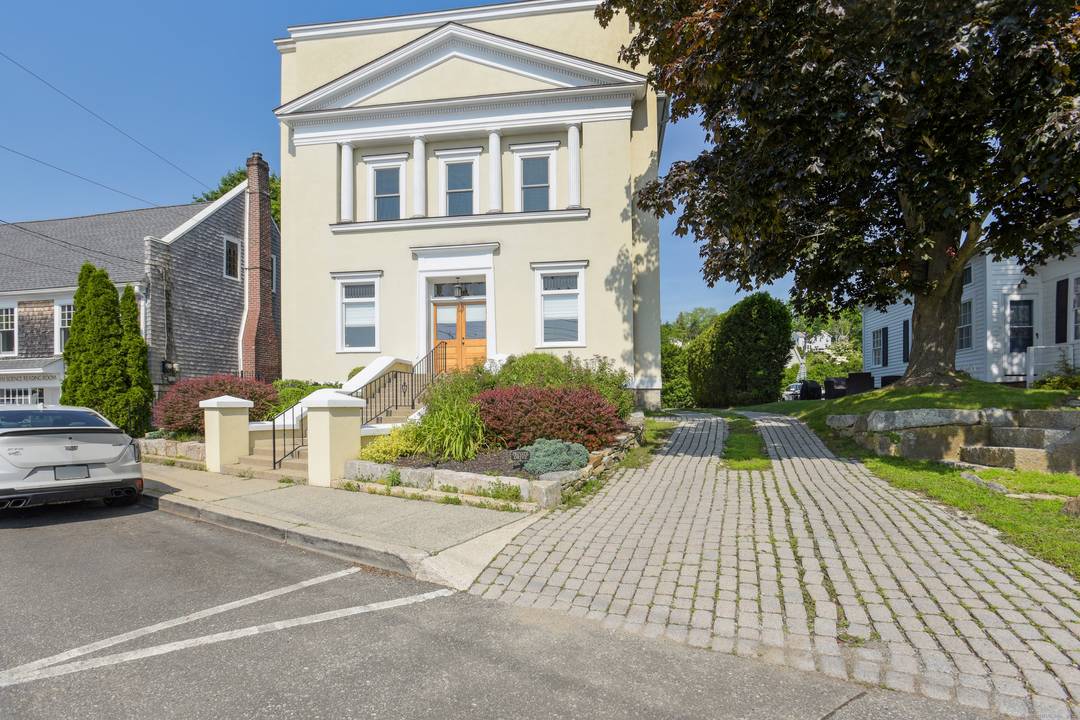 Discover unparalleled one level living in this stunning 2, 338 square foot condominium in Historic Downtown Mystic, Connecticut across from the Mystic River and Bascule Bridge.