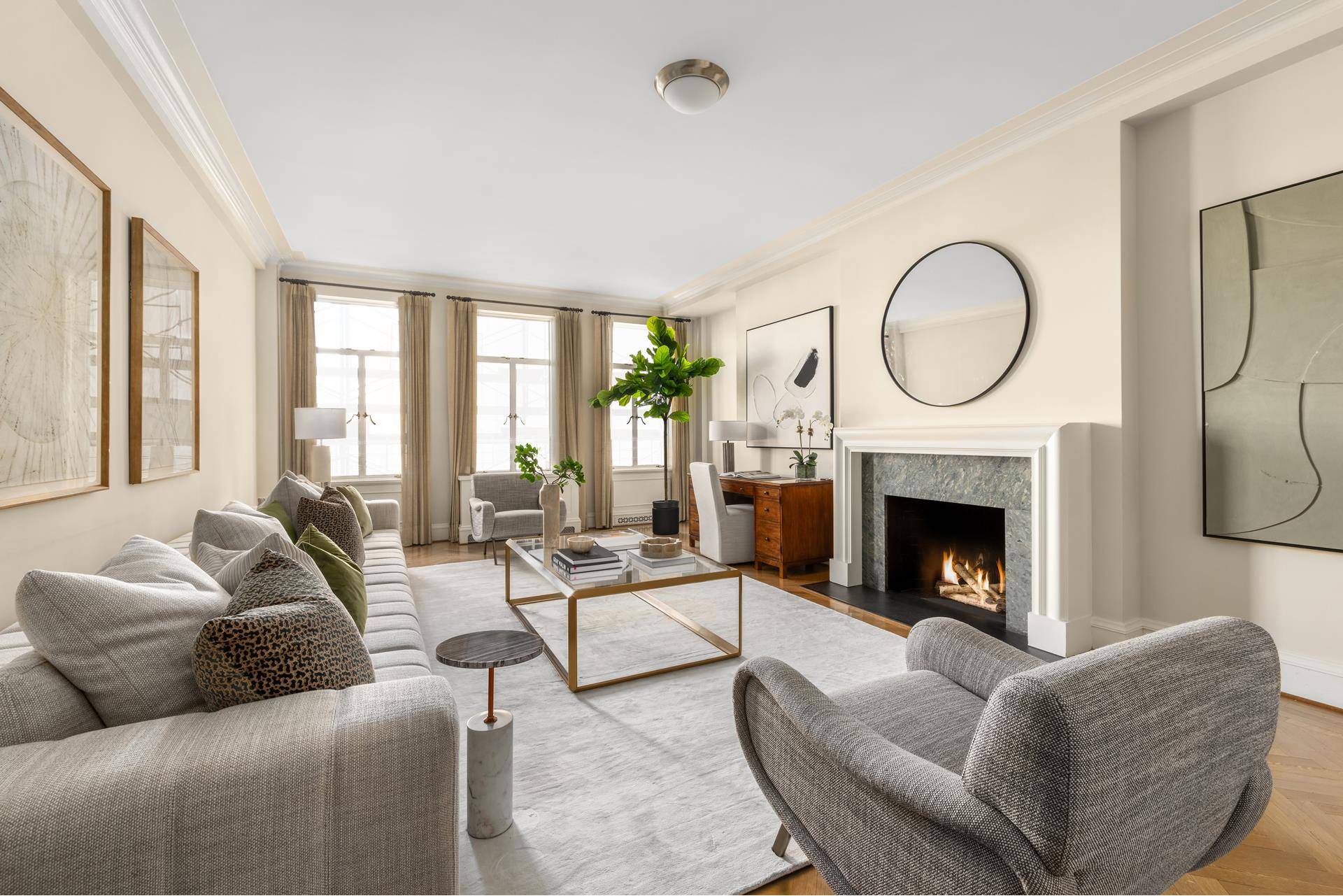 BEST PRICED THREE BEDROOM OFFICE STAFF ROOM AT THE BERESFORD This Fully Renovated Residence is a wonderful blend of contemporary design with the detail, scale, and elegance of Prewar Architecture.