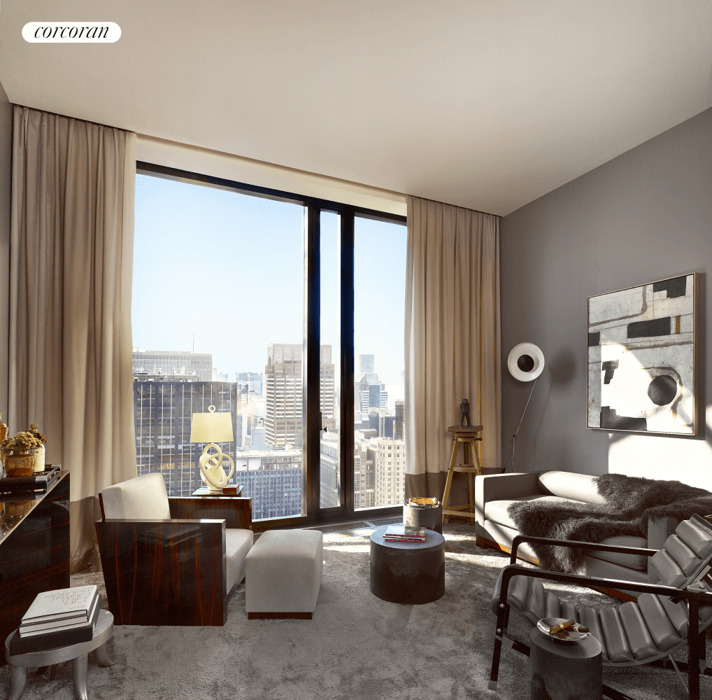 CLOSINGS HAVE COMMENCED. Tower Residence 43 at 111 West 57th Street is a grand 4, 492 square foot full floor residence.