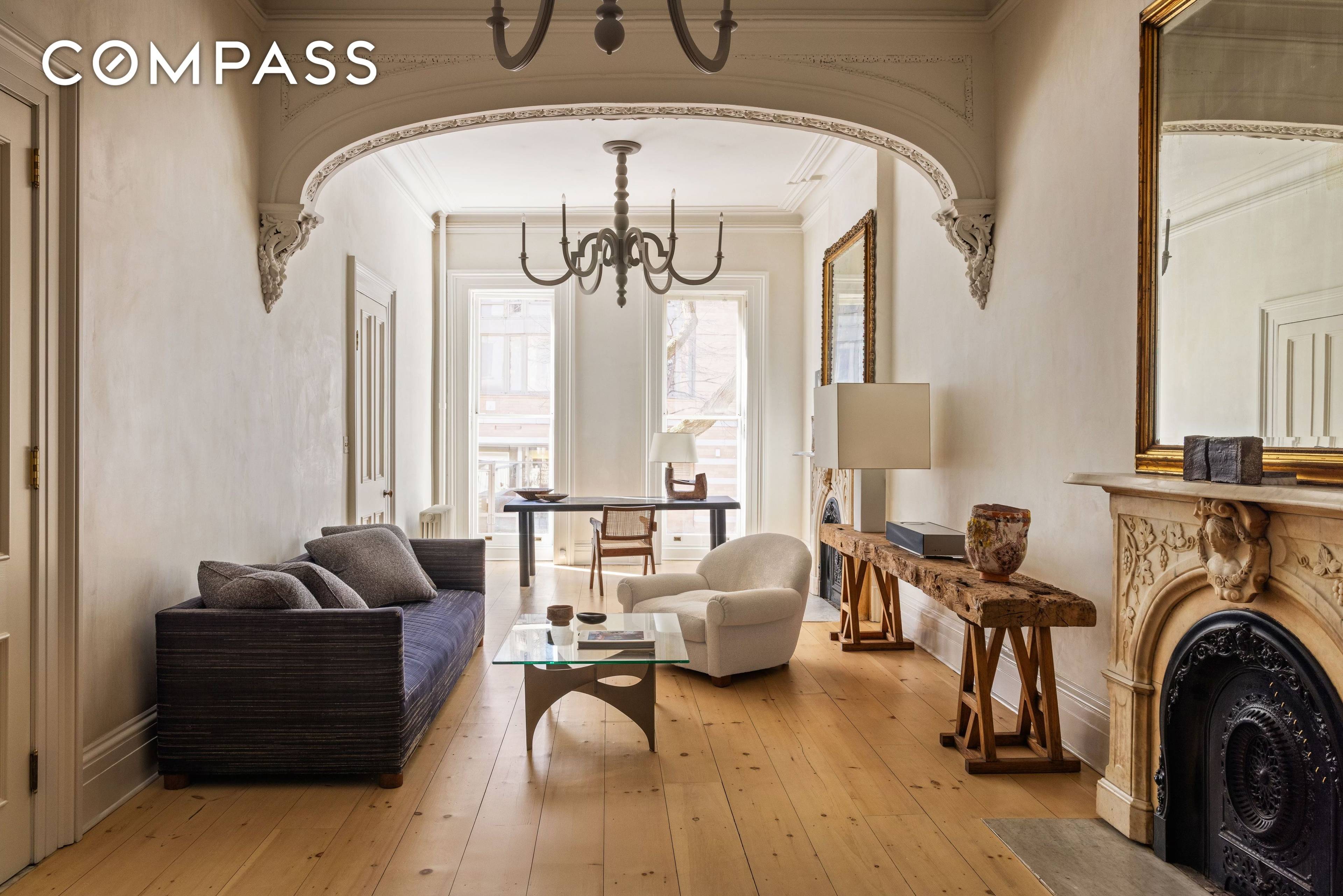 Located on a tree lined block in Chelsea, 125 West 15th Street is a four story, 20 foot wide townhouse that masterfully balances 19th century details with a sophisticated, pared ...