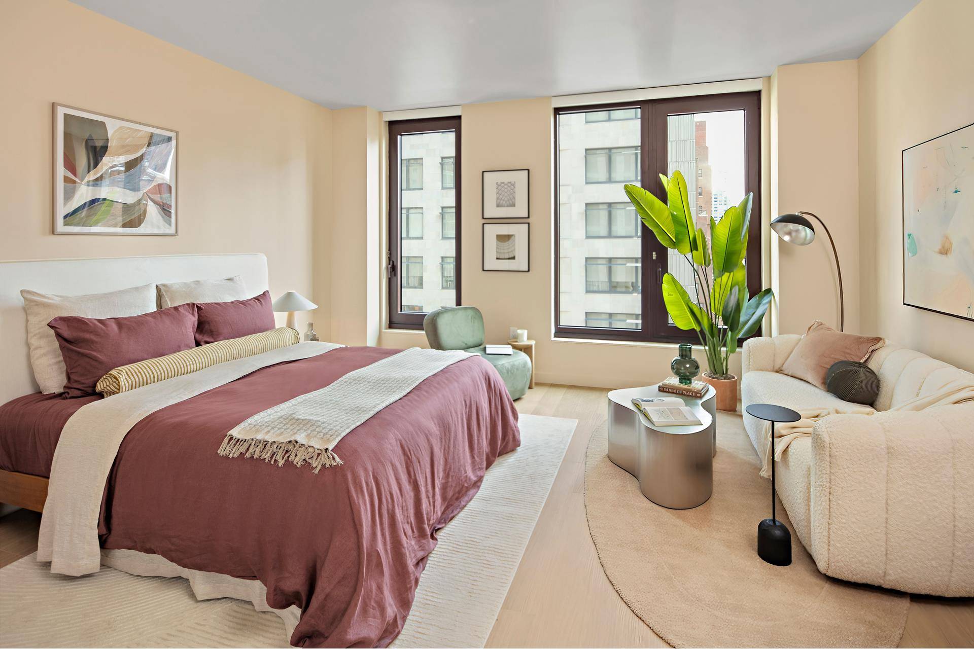 Now Leasing Elegantly Designed Studio to 3 Bedroom Residences Offering 1 month OP and 1 month free on a 13 lease.