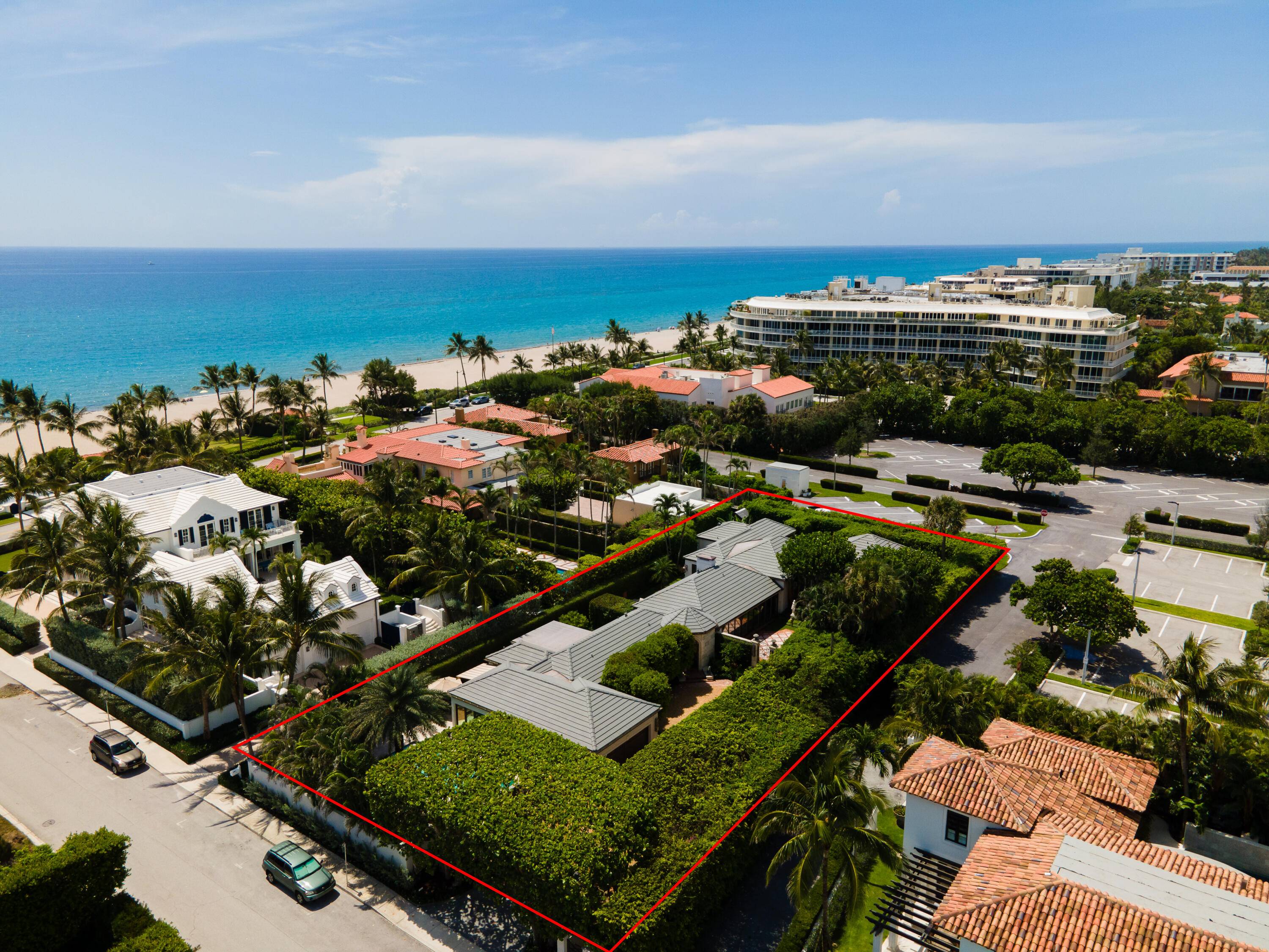 Gated remodeled ultra private 4 bedroom mini estate on the Ocean Block of Seaview Avenue, just steps from the beach.