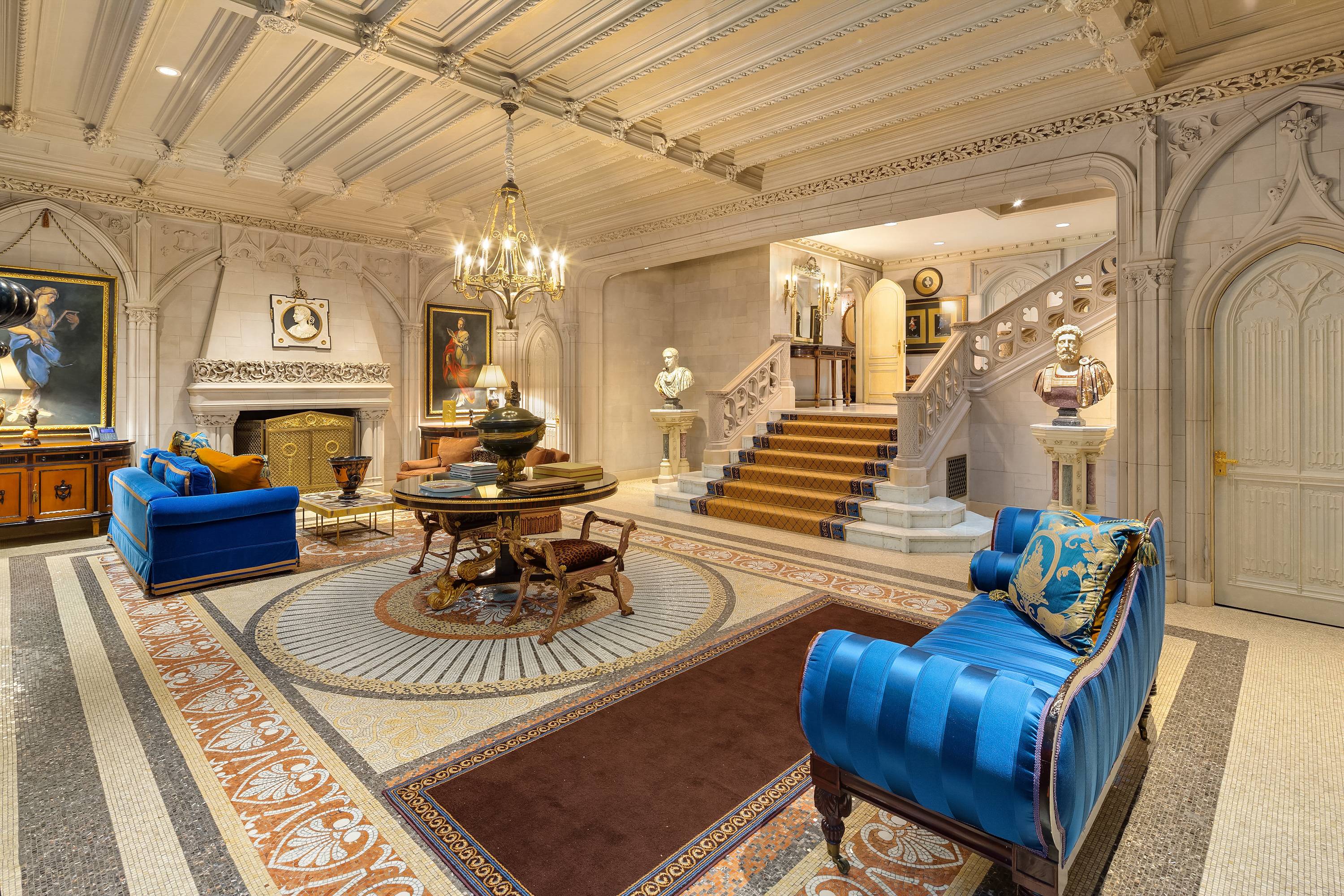 The Woolworth Mansion Offered Furnished Unique Live Work Opportunity Built in 1915 by famed architect Charles P.