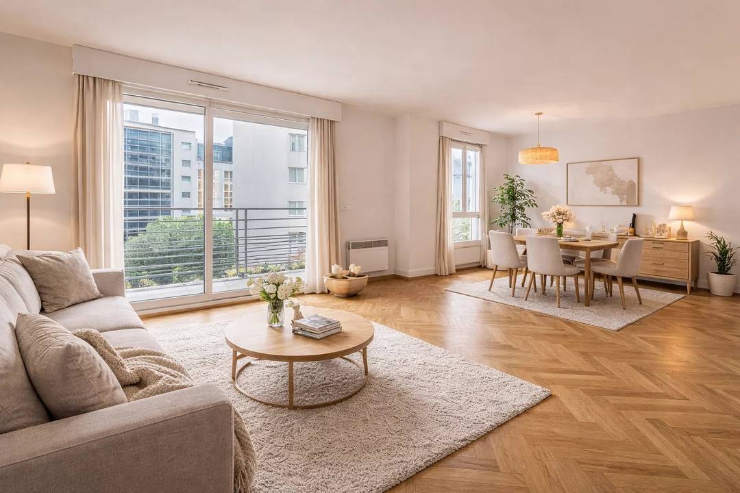 Paris 15e – Grand appartement lumineux avec studio autonome, terrasses et parkings