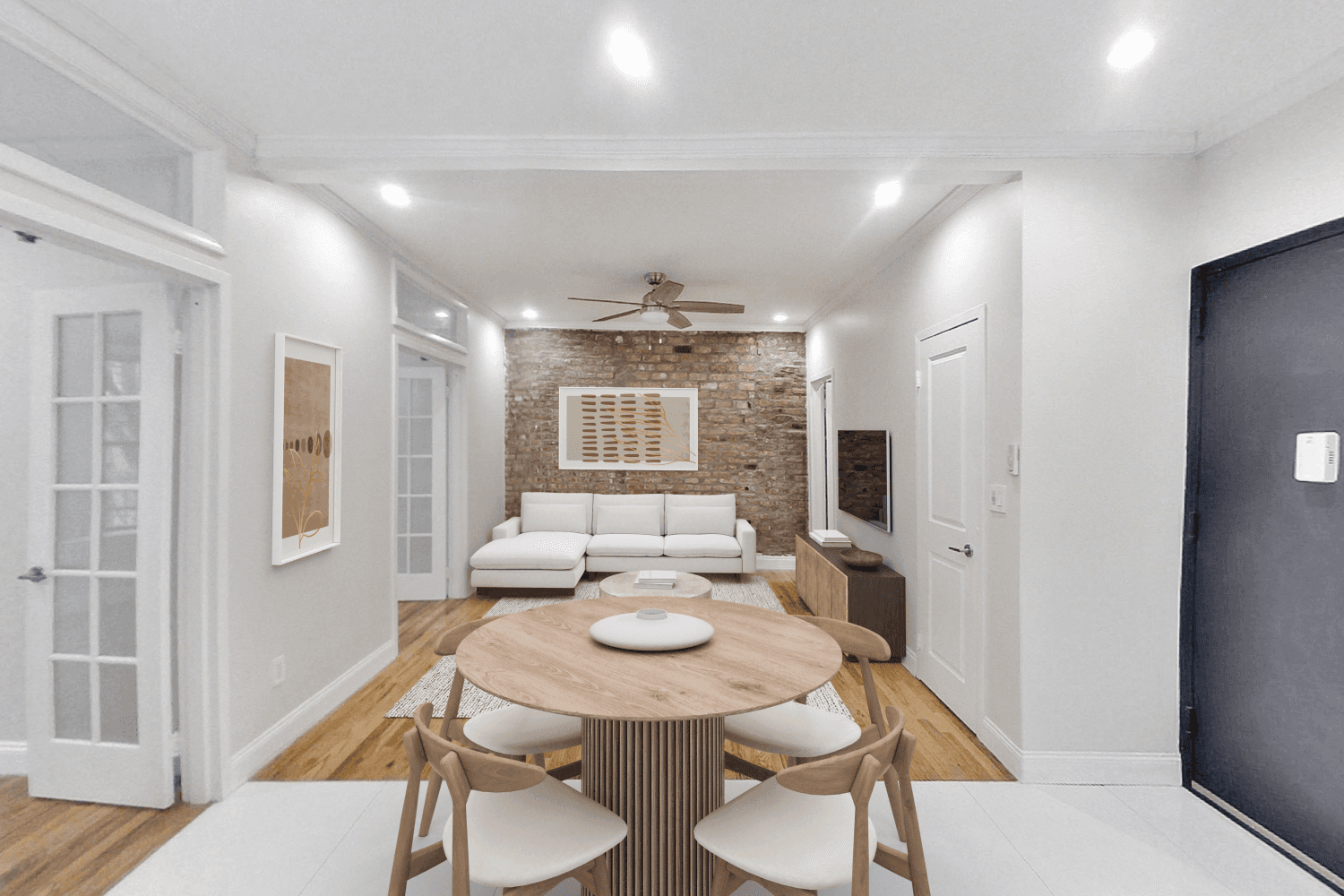 Move into this gut renovated three bed two bath home !