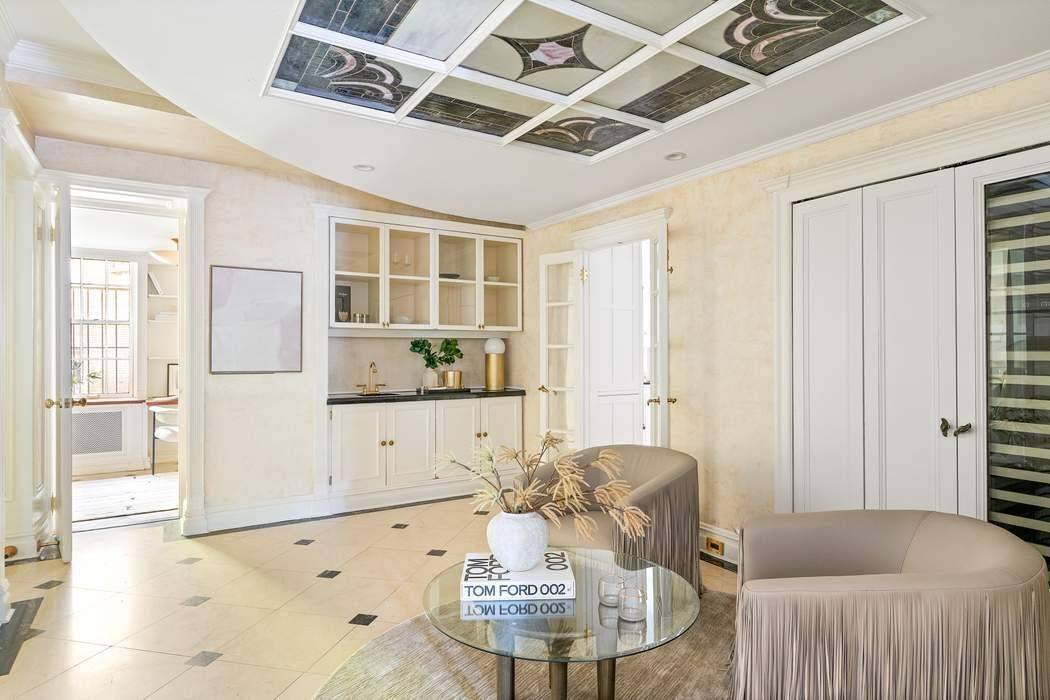 Grand in scale and unique in design, Apartment 1 2Z is the only residence of its kind at 173 175 Riverside Drive, a distinguished J.