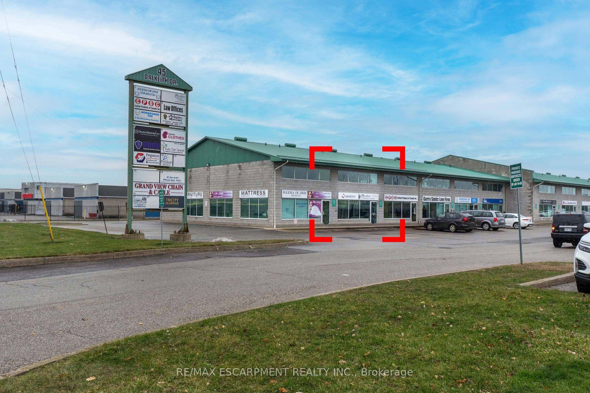 Commercial condominium unit.