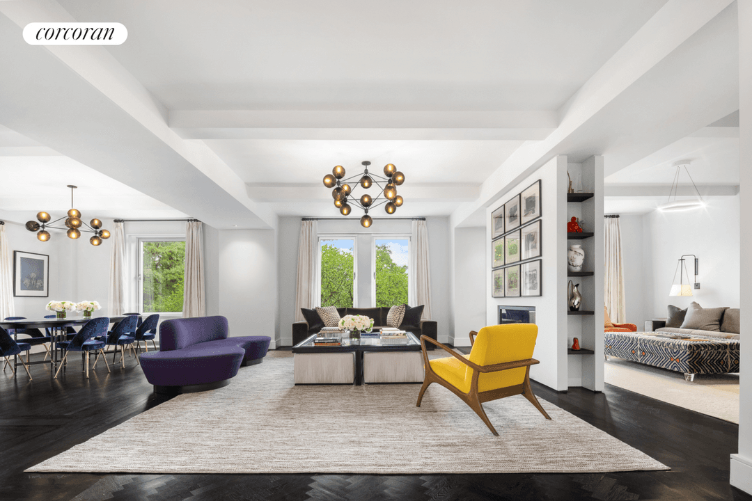 This extraordinary southwest corner prewar Emory Roth duplex condominium is perfectly located on Fifth Avenue with 42 feet of frontage overlooking Central Park with breathtaking views.
