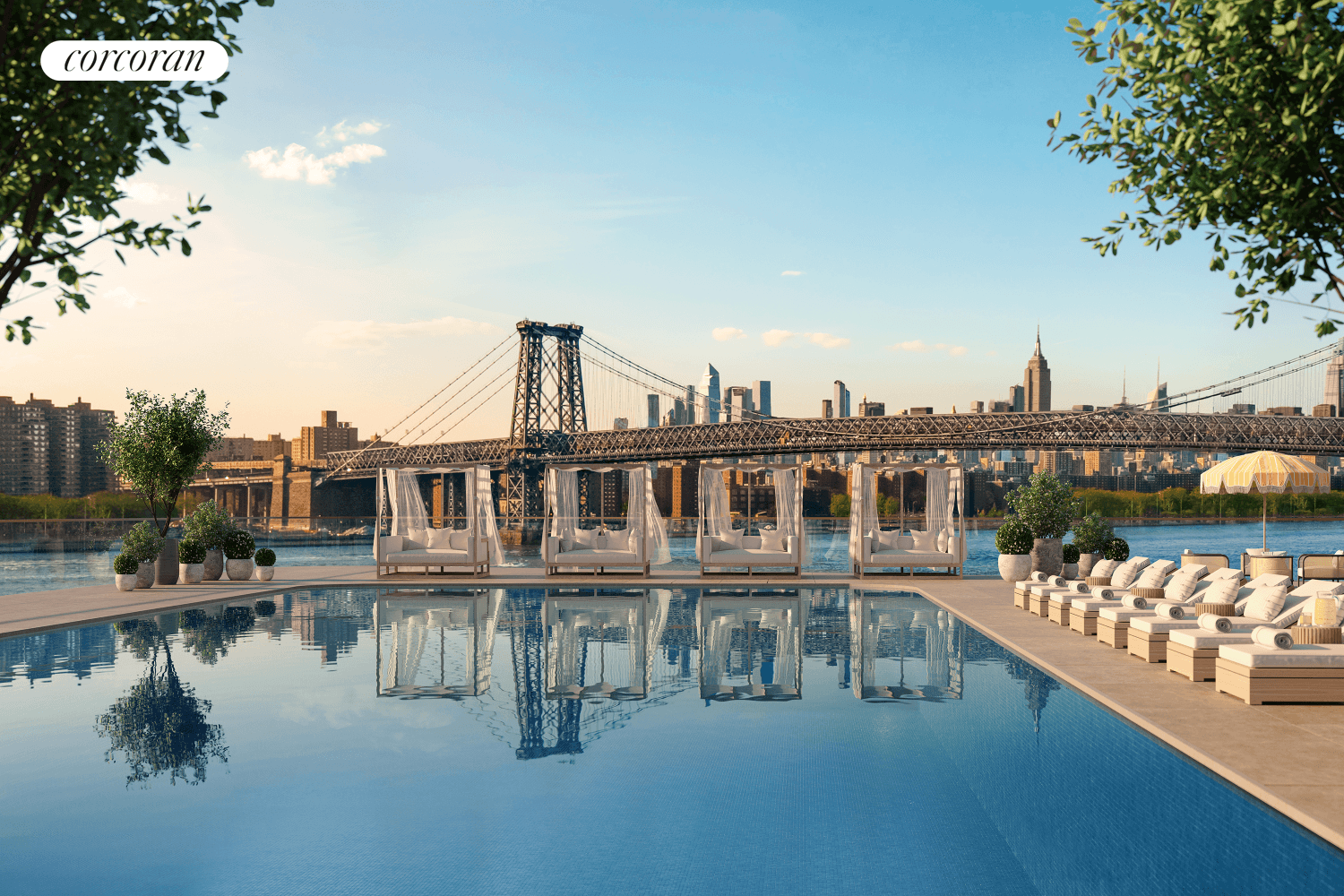 Spacious One Bedroom with stunning natural light located directly on the East River waterfront.