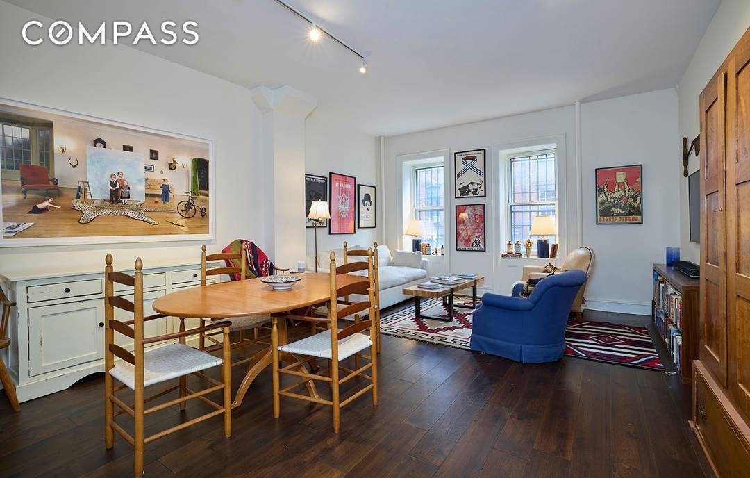 Delightful quiet pre war one bedroom off Waverly Place on West 11th Street with abundant Southern light in excellent condition.