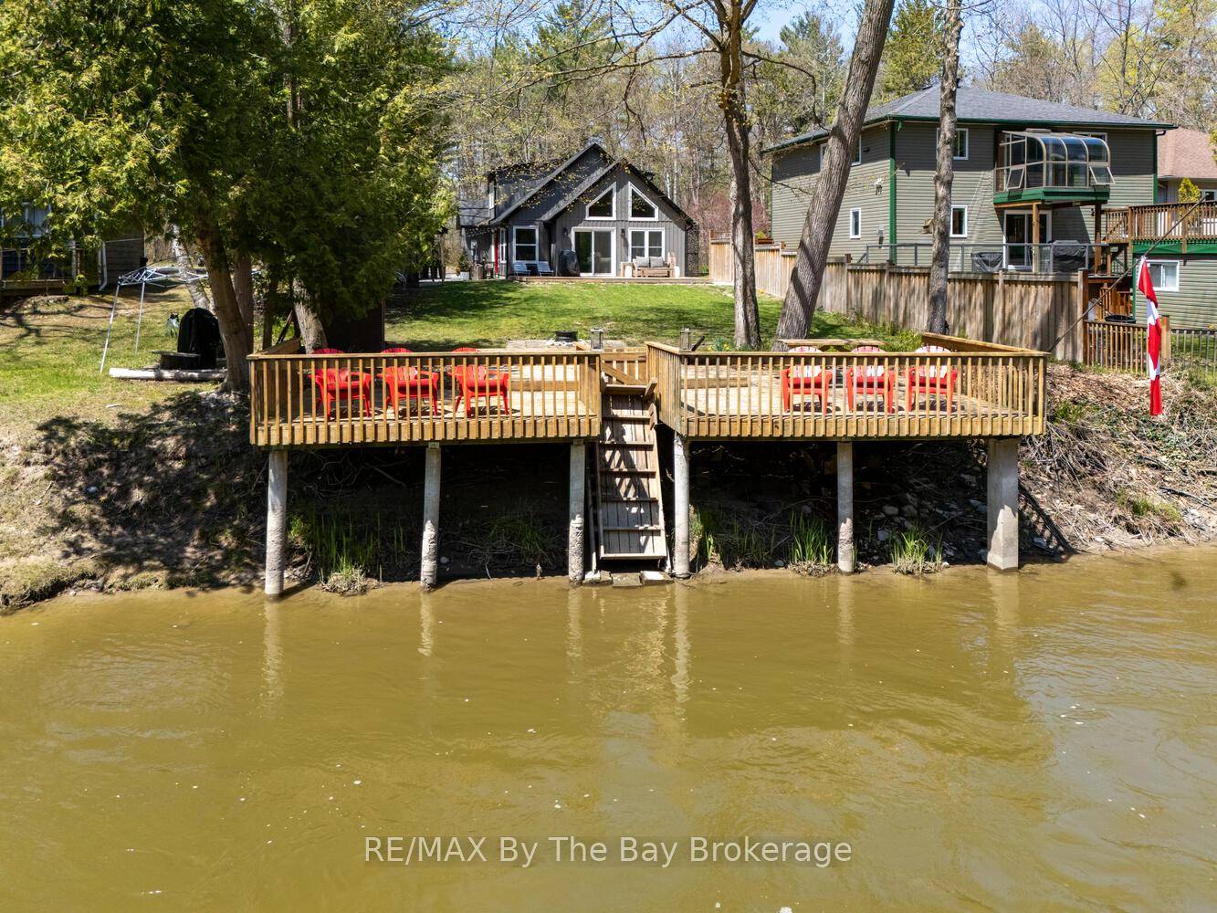 Experience Tranquil Riverfront Living in Wasaga Beach.