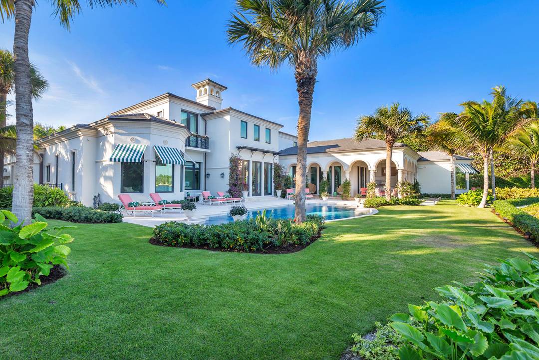 Stunning waterfront Point Manalapan residence.