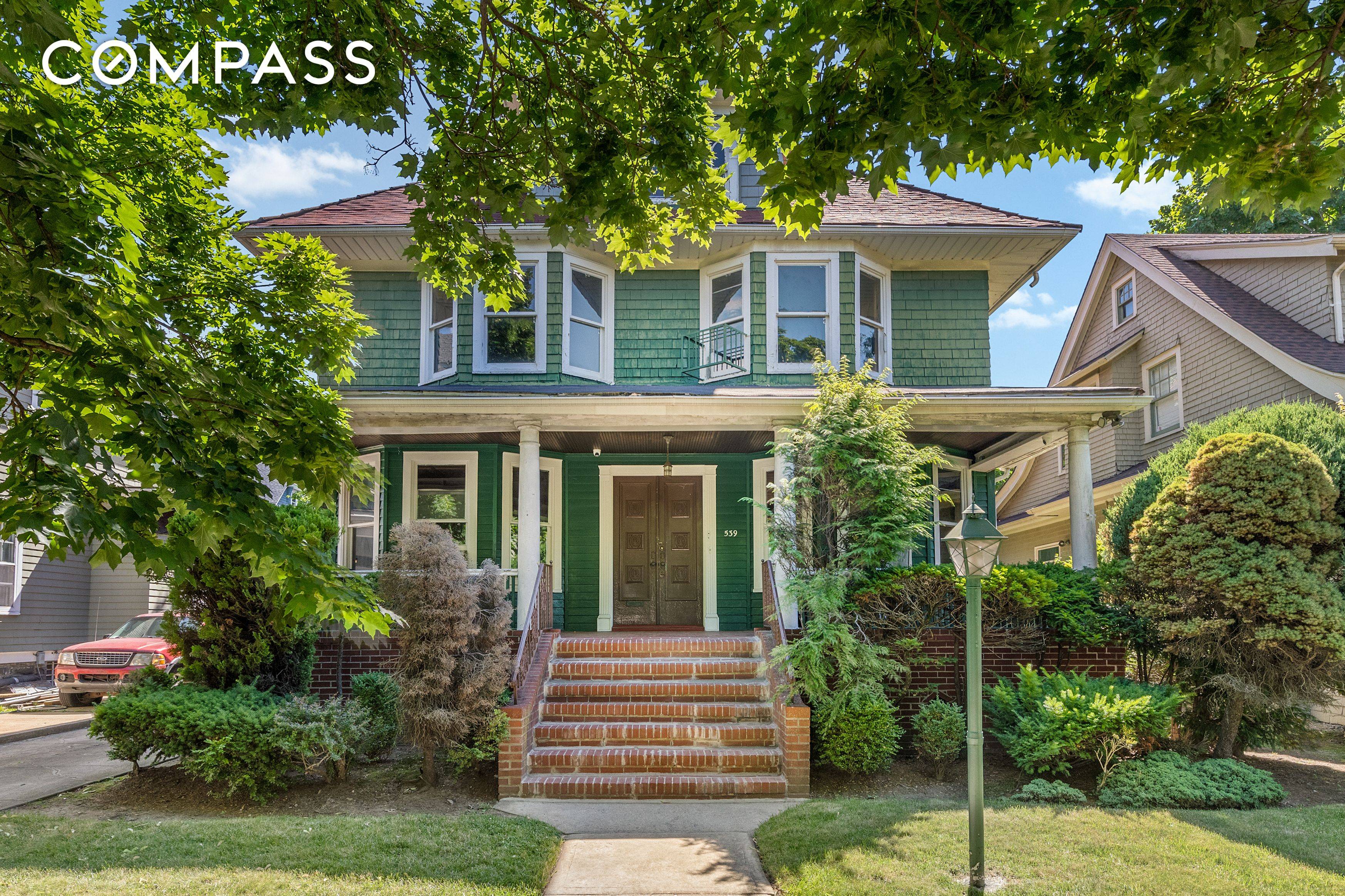 Ideally Located on one of the BEST blocks in Historic Ditmas Park, this 5 Bedroom, 2 Full and 2 Half Bath Victorian is a solid home brimming with potential !