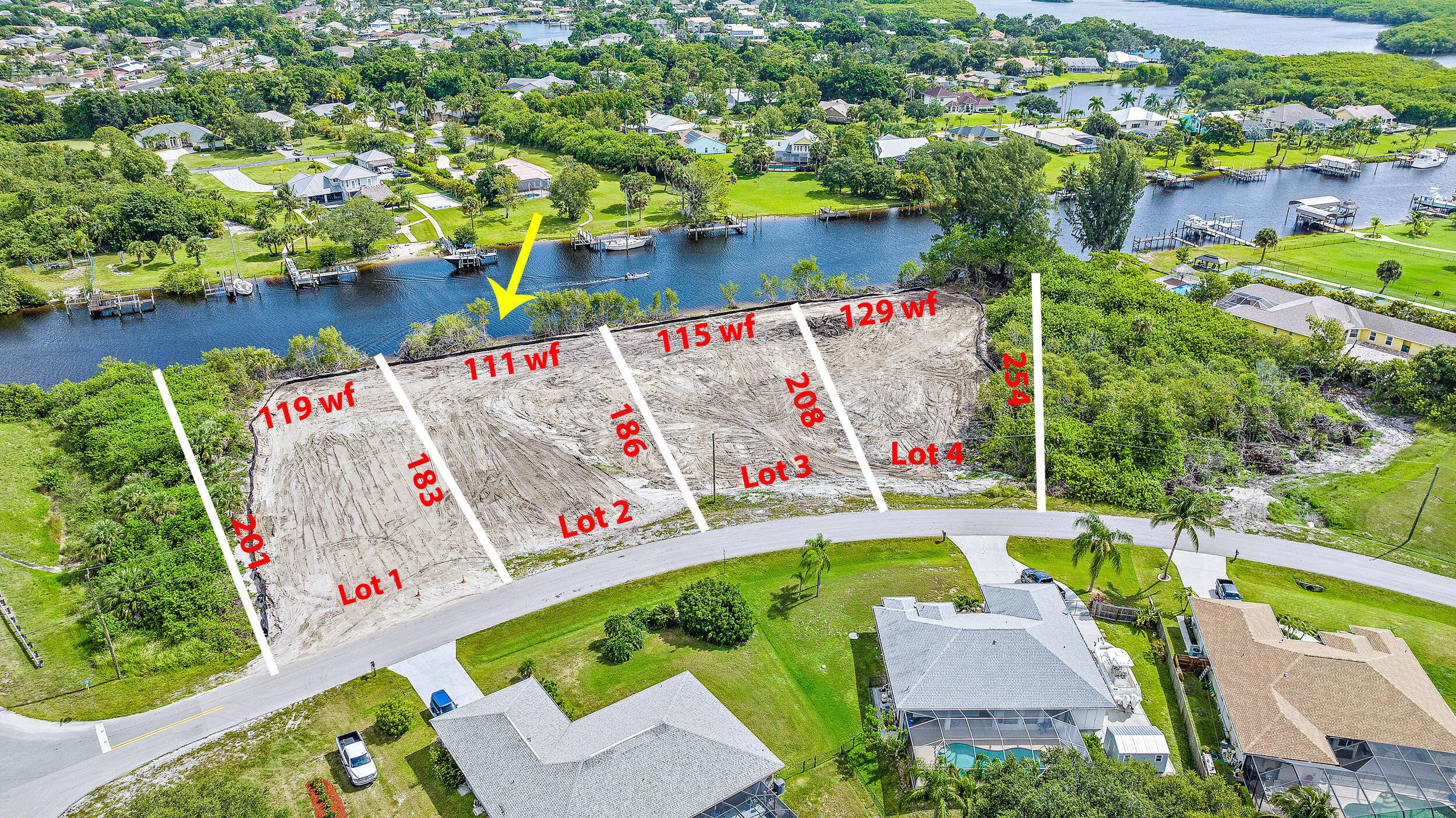 Cleared, filled, ready to Built, this is Lot 2 of 4 lots on Peru, a lovely section of South Bend, located on the North Fork of the St Lucie River ...