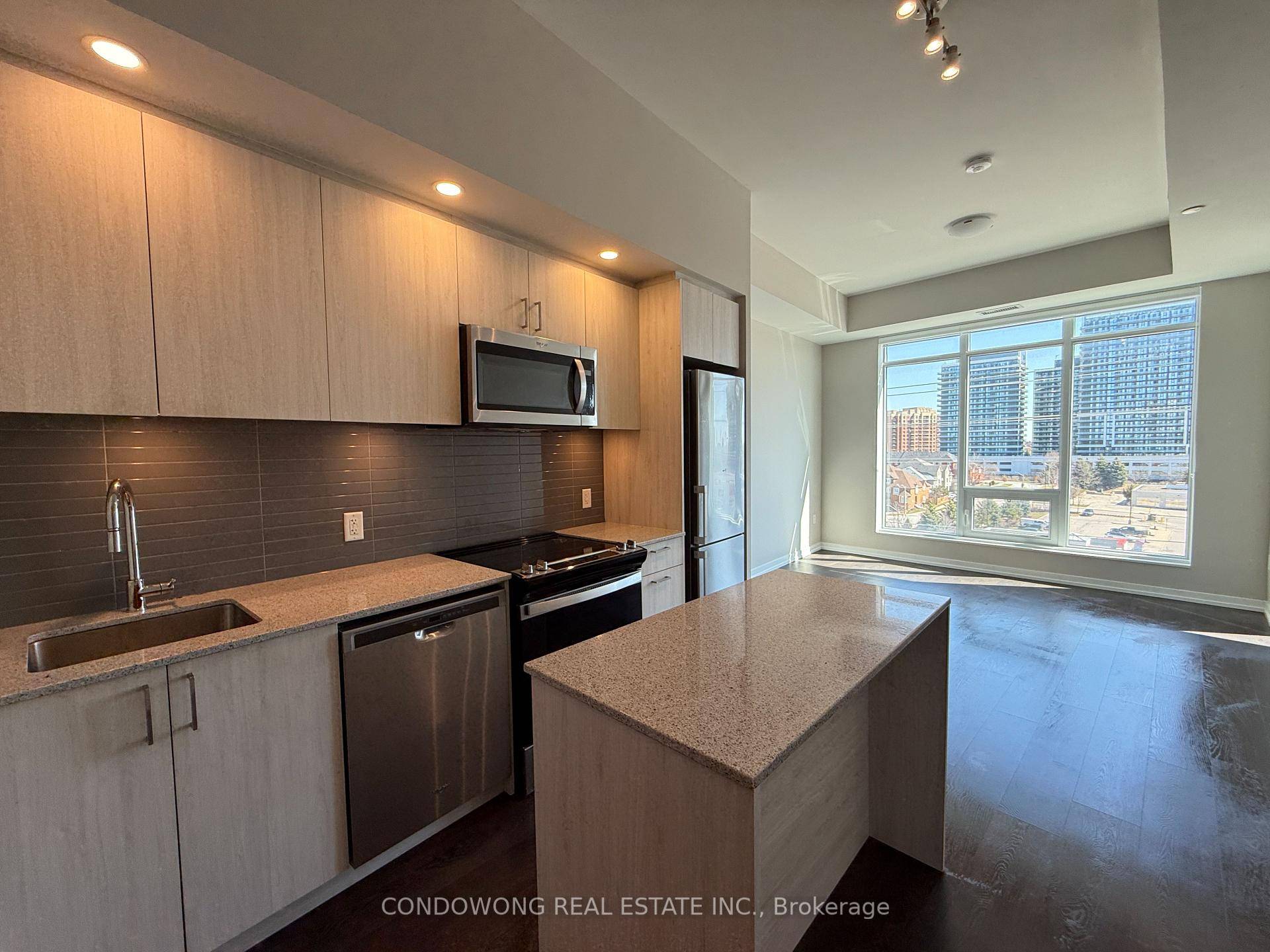 Freshly painted upgraded 1 Bedroom Den Corner Unit featuring 9 ft smooth ceilings and plenty of natural light from large windows with upgraded blinds.