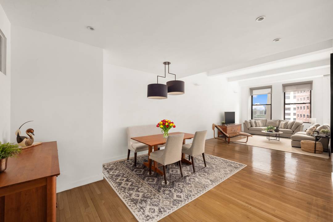 Residence 11G at 3 Hanover Square is a truly exceptional, loft like one bedroom that seamlessly blends prewar character with expansive scale an increasingly rare offering in the heart of ...