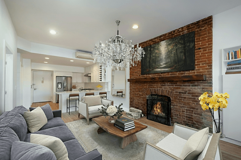 Enchanting top floor duplex with an enormous Private roof deck situated in the perfectly located building The Endicott.