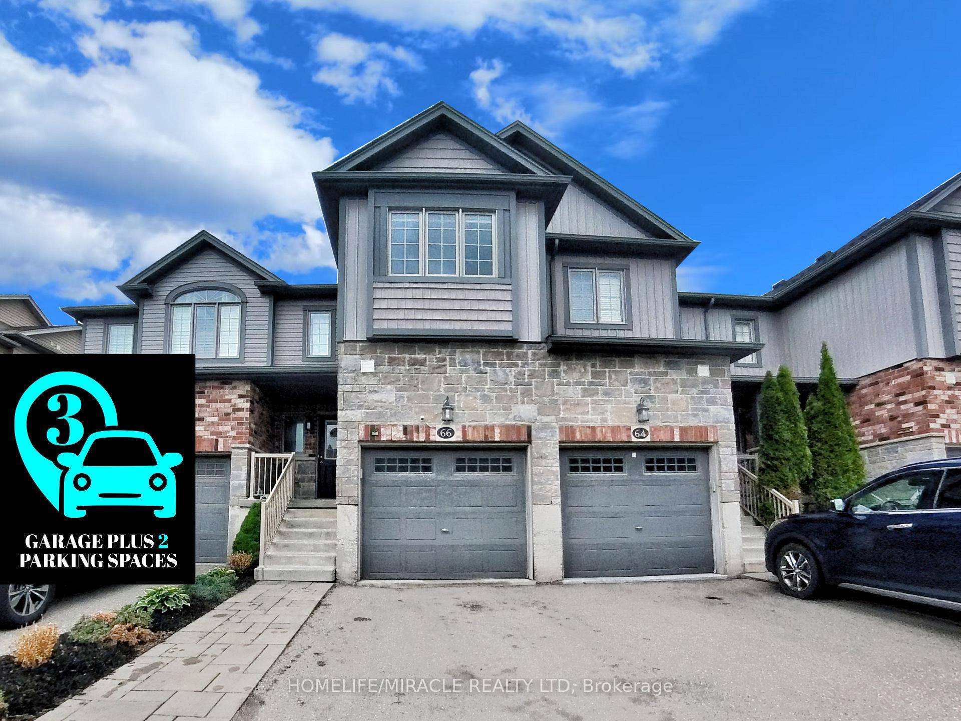 Welcome to this like new, beautifully maintained freehold townhomeNO CONDO FEES !