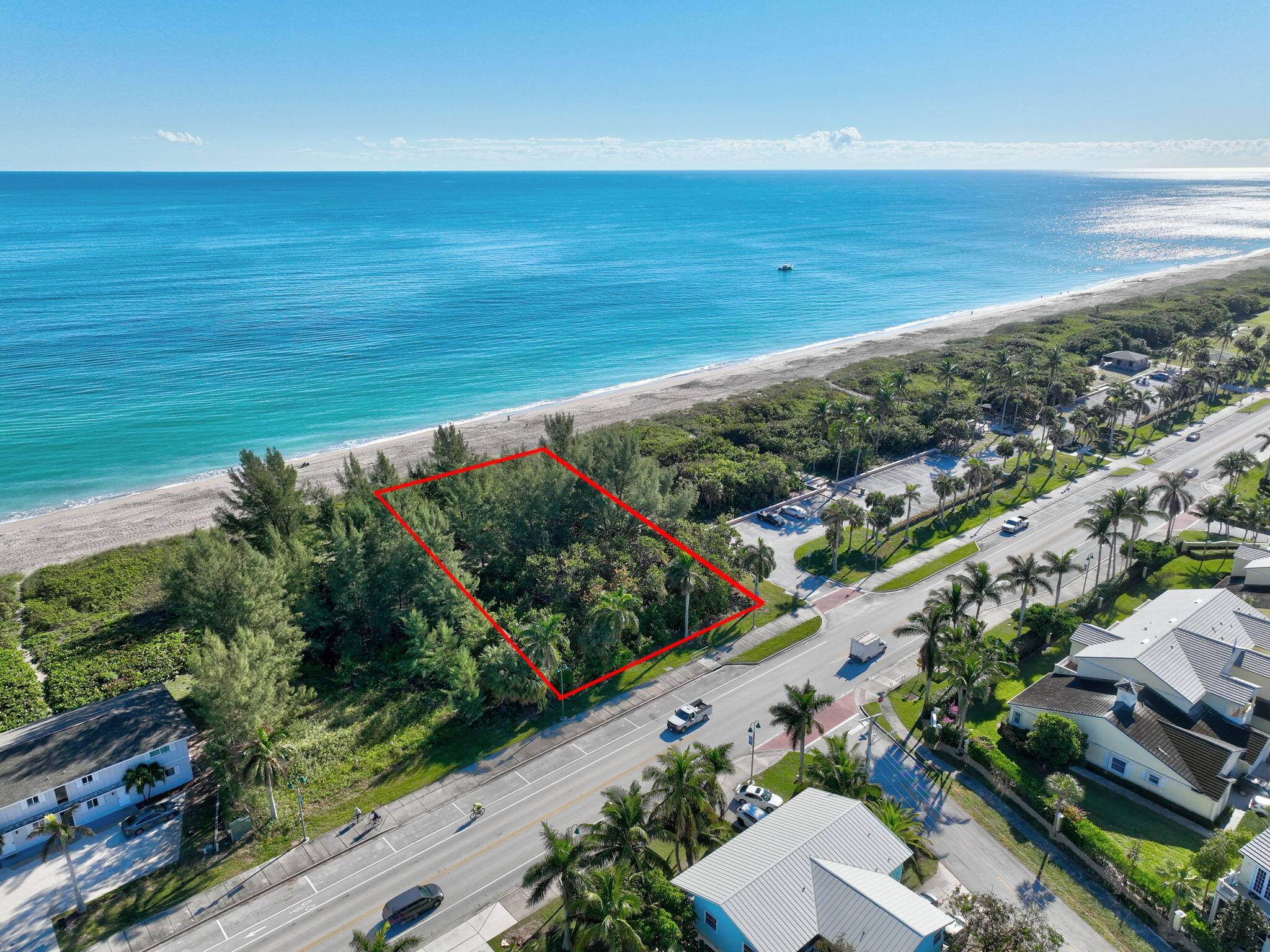 OCEAN FRONT LOT with 123 feet on the ocean.