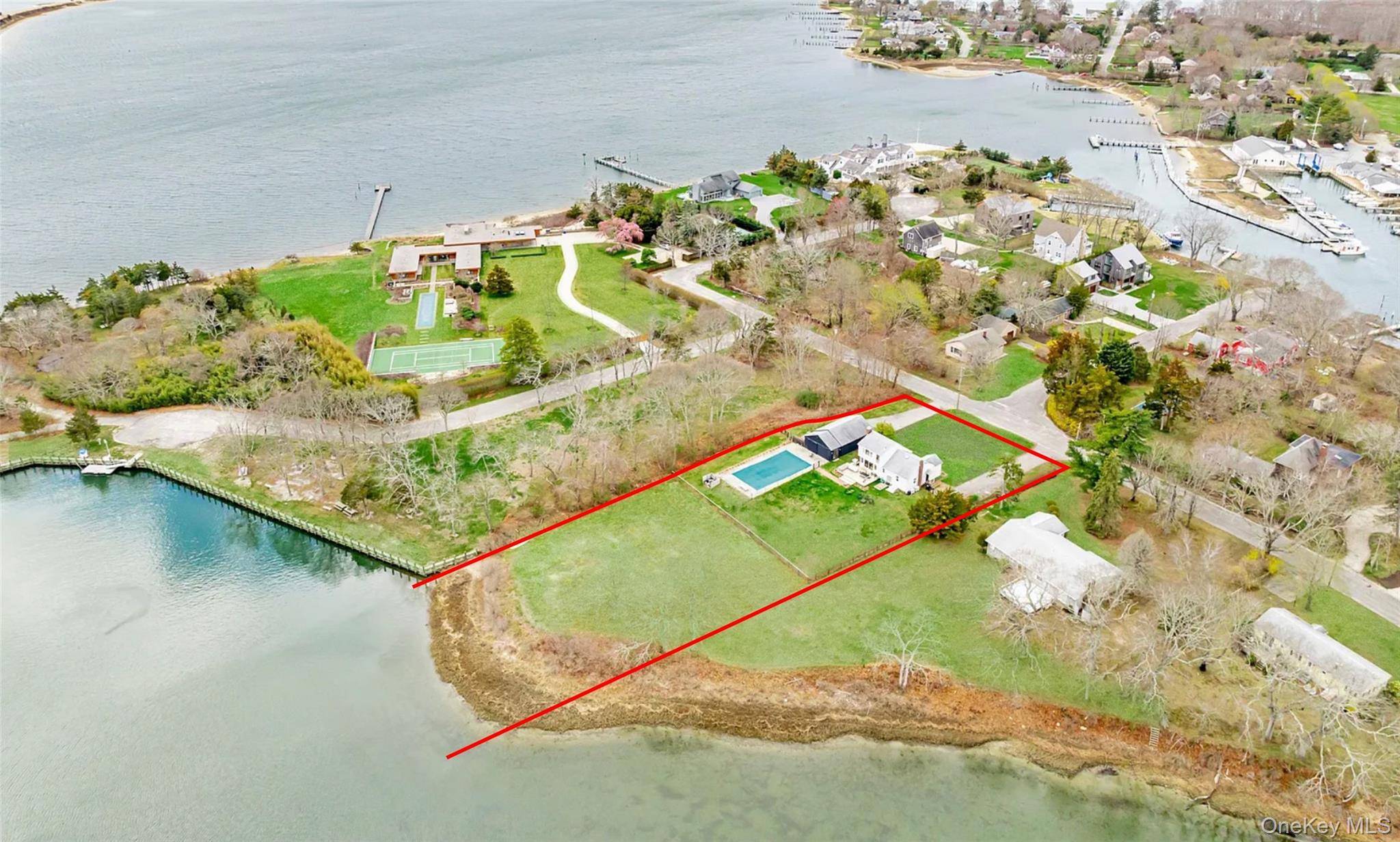 Nestled on a 1. 08 acre lot along Shelter Island s coveted Dickerson Creek, this Scandinavian style waterfront cottage embodies quintessential Hamptons elegance with 100 feet of picturesque shoreline and ...