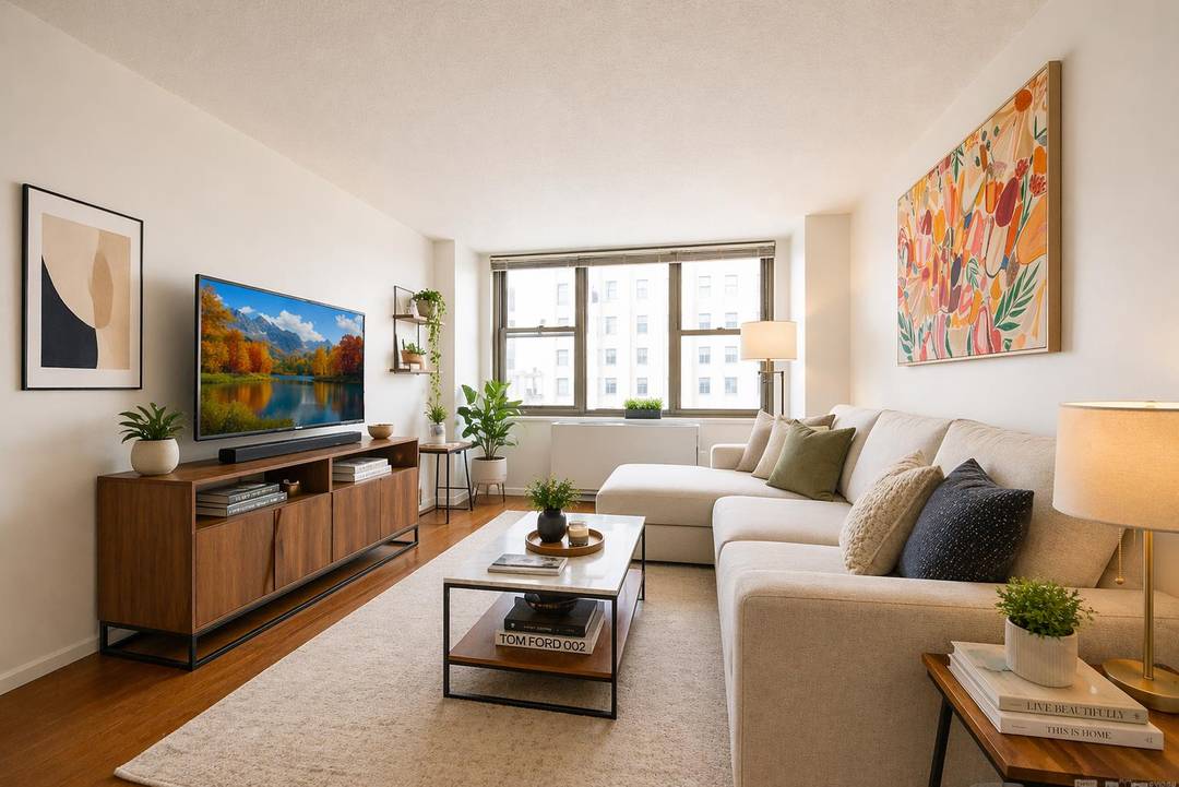 gt ; Post war, high rise building, full service, garage, laundry roomNew floors paint, abundant closets.