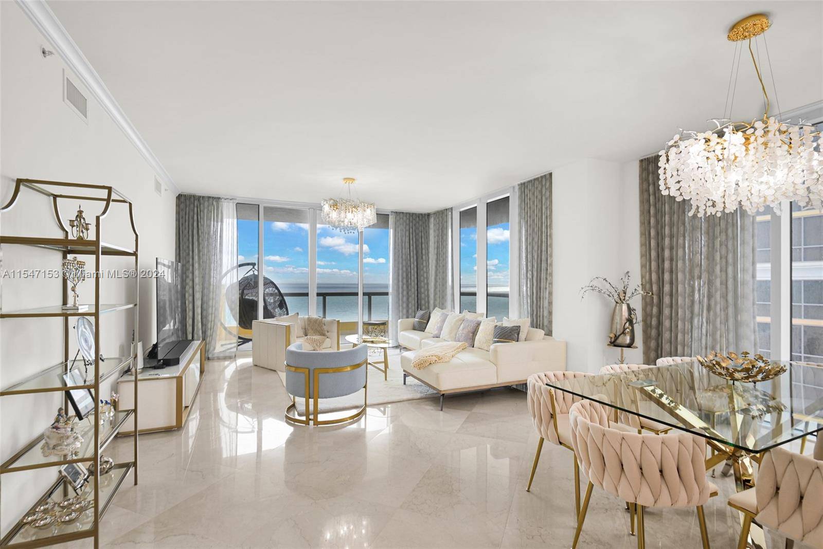 Welcome home to this magnificent luxury residence at Acqualina residences in Sunny Isles.