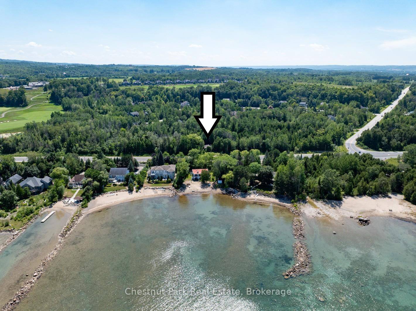 Here is your opportunity to build a full time or weekend home in the heart of the Blue Mountains, across from the public Council Beach Park on Georgian Bay.
