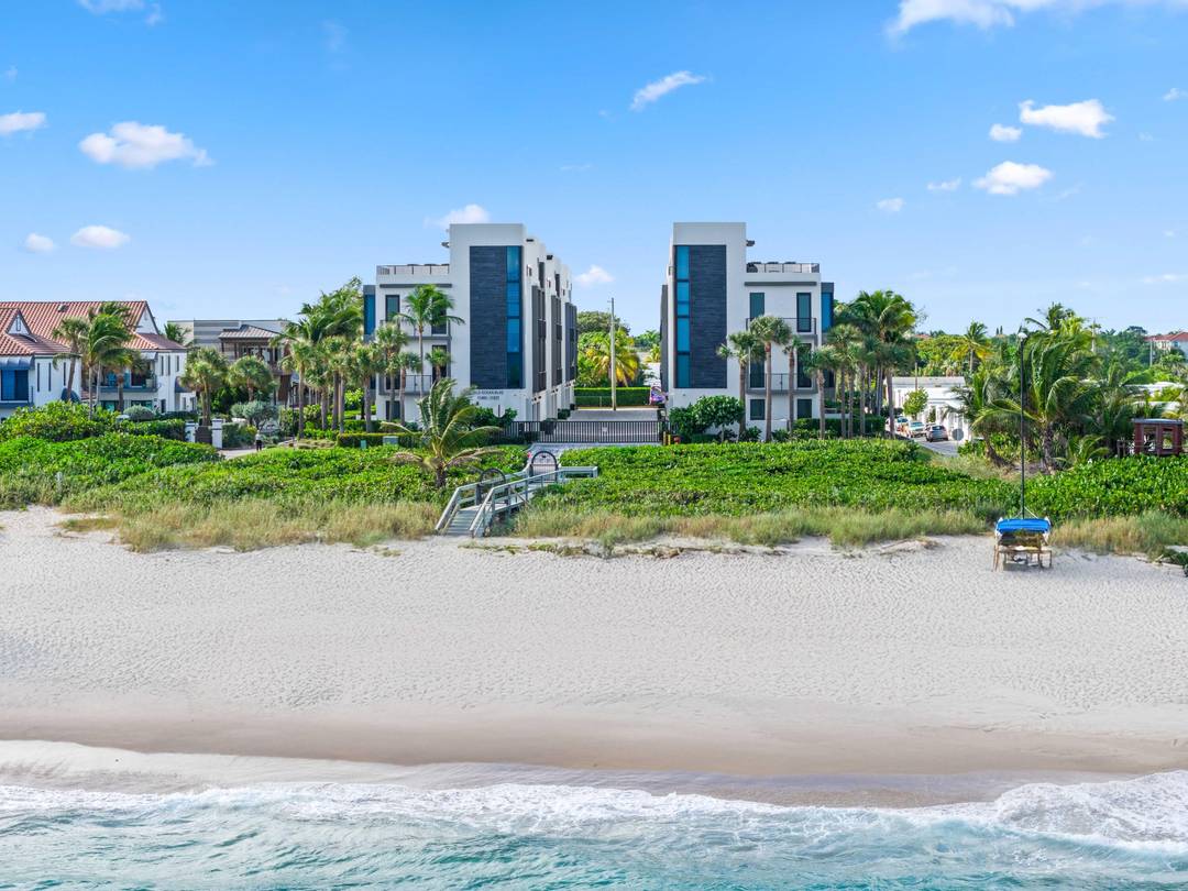 Located in the oceanfront community of Gulf Stream Views, 11501 Old Ocean Blvd is a luxury townhome completed in 2021.