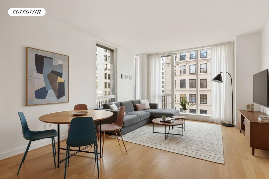 Welcome to 241 Fifth Avenue, Apartment 10B a sanctuary of modern elegance nestled in the vibrant heart of NoMad, Manhattan's most coveted neighborhood.