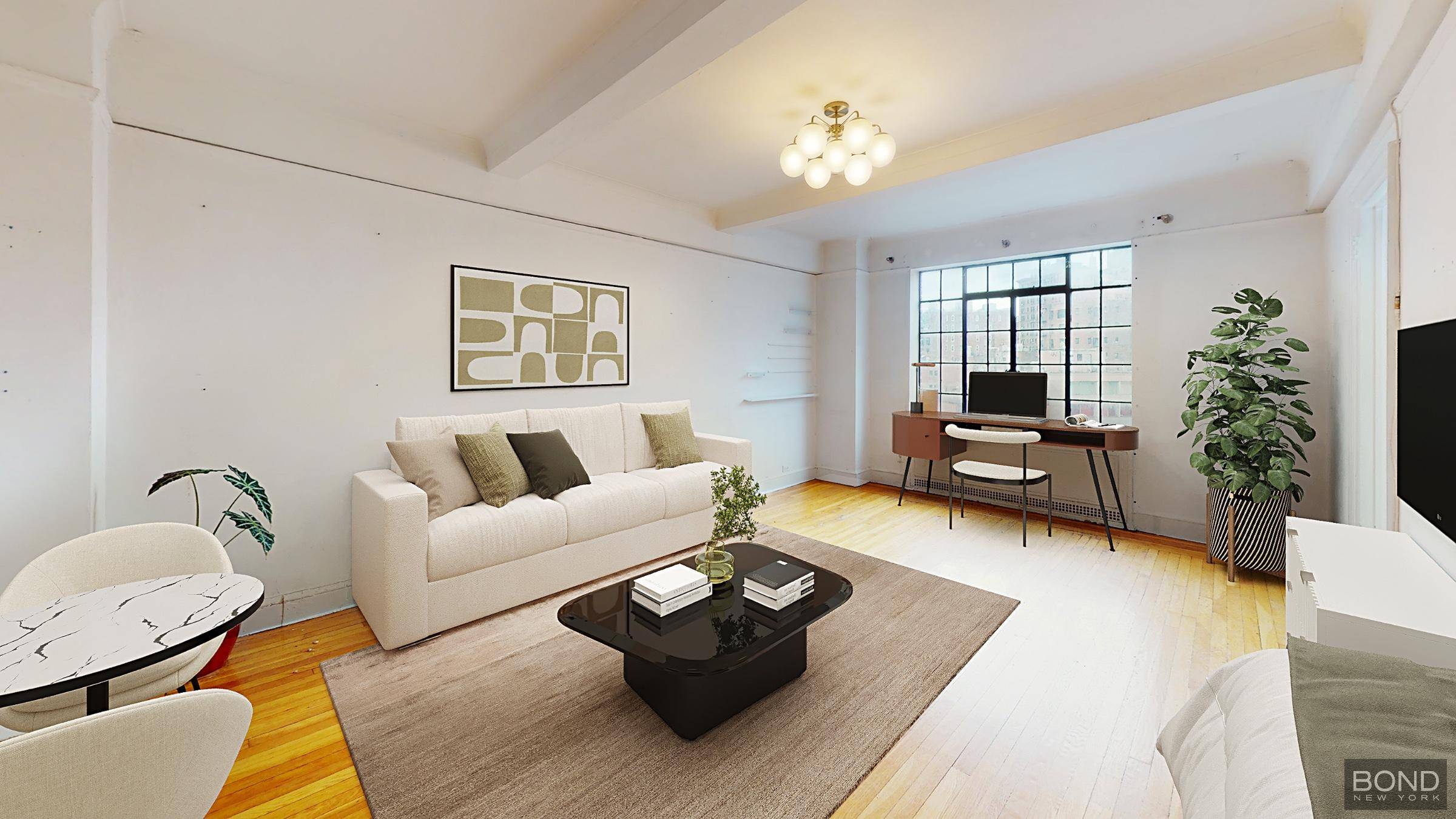 Massive studio in a prewar 24 hour doorman building in prime West Village location.