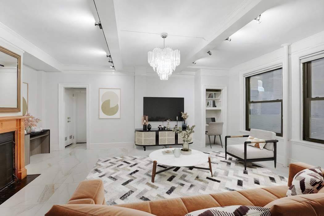 Residence at 212 East 48th Street This beautifully renovated one bedroom residence offers a rare combination of prewar charm, modern comfort, and exceptional scale in the heart of Turtle Bay.