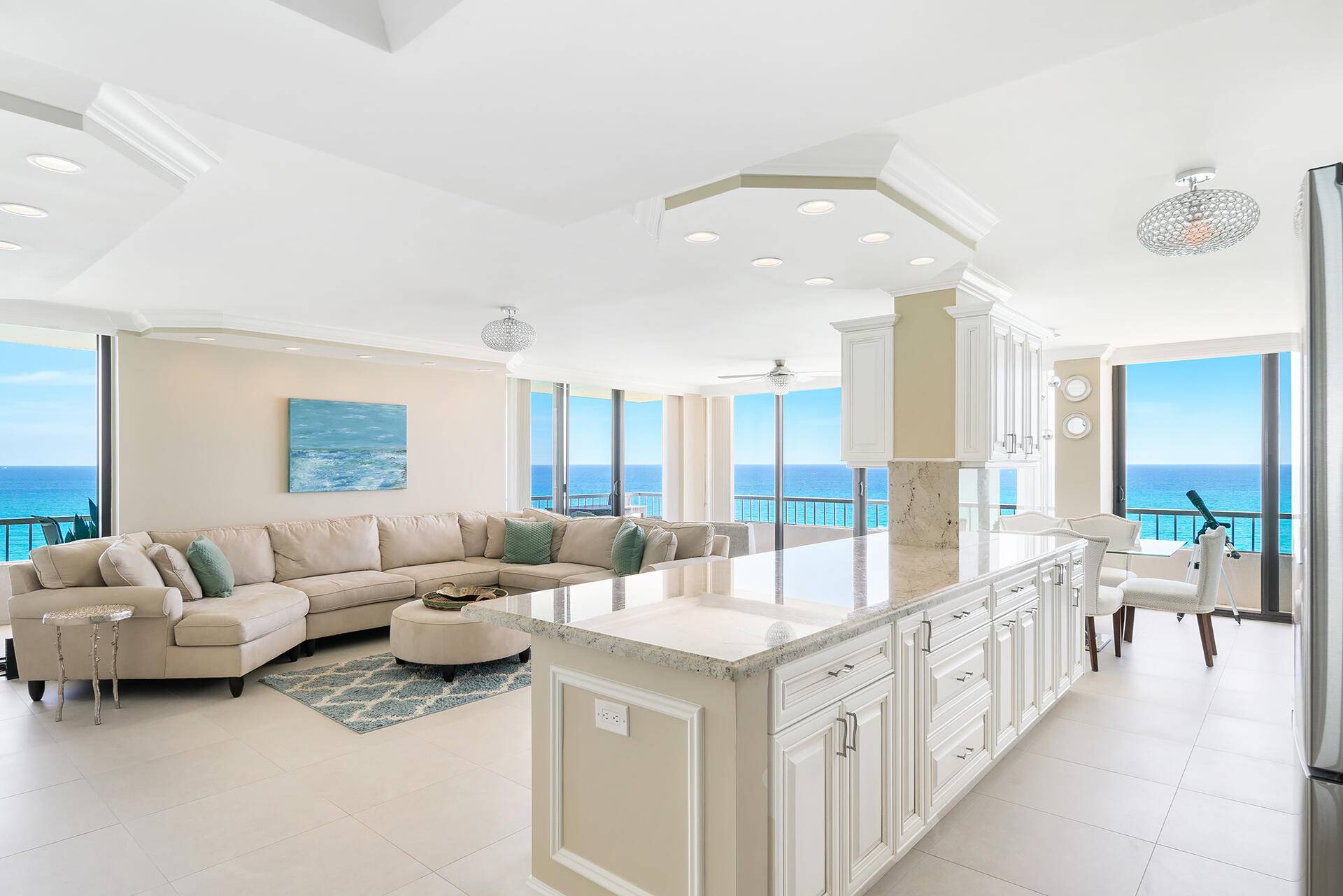 A rare opportunity to have a fully furnished annual rental in a floor plan that doesn't come up often in Tower 1 at Water Glades.