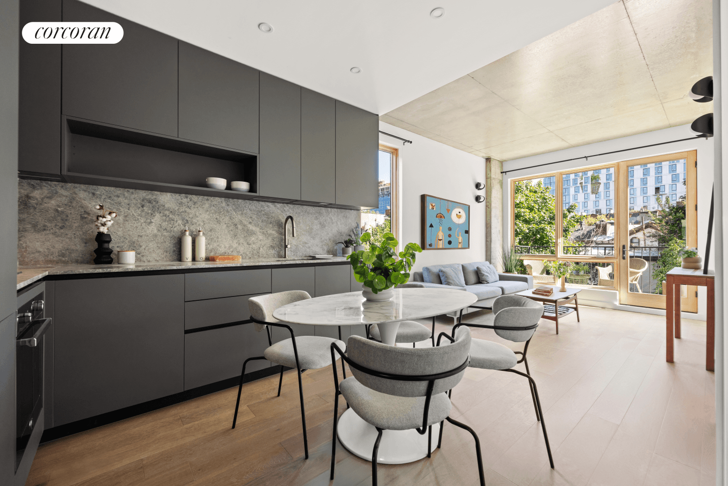 1118 Fulton Street, a meticulously designed, new boutique elevator condominium that perfectly combines modern luxury with the timeless charm of Brooklyn's Bedford Stuyvesant and Clinton Hill neighborhoods.