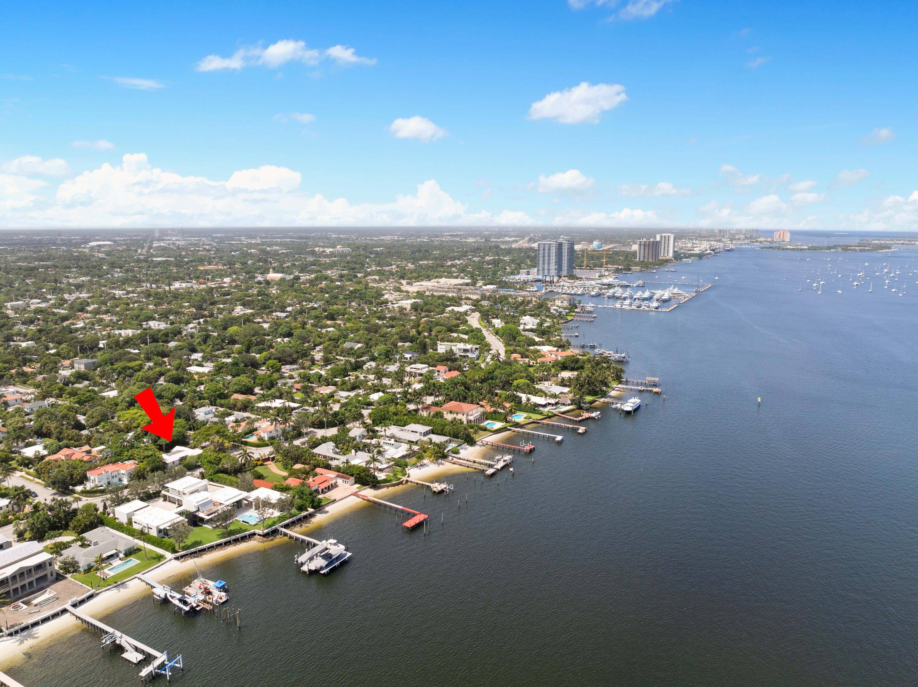 Rarely Available Single Family Home Right On North Flagler Drive with 900 Sq.