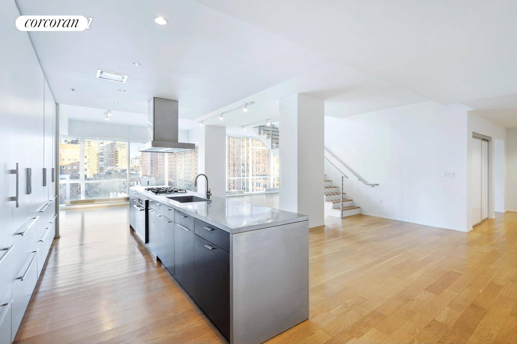 Adjacent to The Highline Park, a stunning airy 3 bedroom duplex loft or 3 bed plus office with 3 full bathrooms located in 245 TENTH AVENUE has everything required for ...