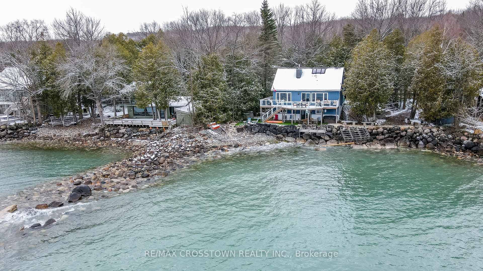 A Rare Offering ! 110 Ft of Pristine, Unobstructed Waterfront in Meafords Exclusive Sunnyside Beach Enclave !