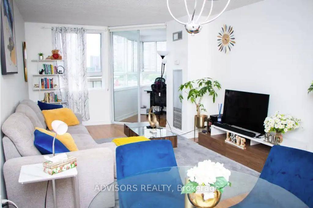 Welcome to this beautifully furnished one bedroom plus den, one bathroom condo, offering approximately 800 square feet of private, full floor living space with stunning views of the Toronto skyline.