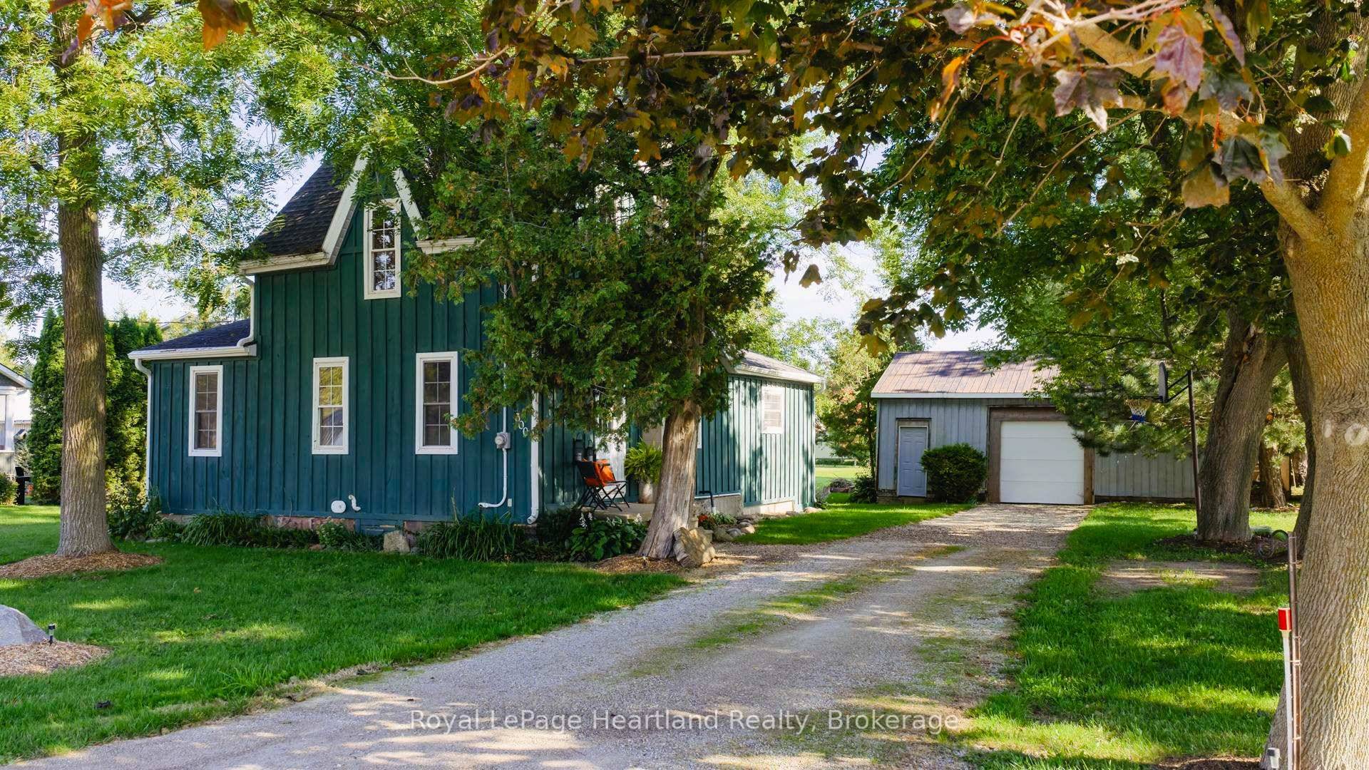 This charming 3 bedroom, 1 bath home sits on an extra deep lot almost an acre on the edge of the historic village of Blyth, Ontario and only 20 minutes ...