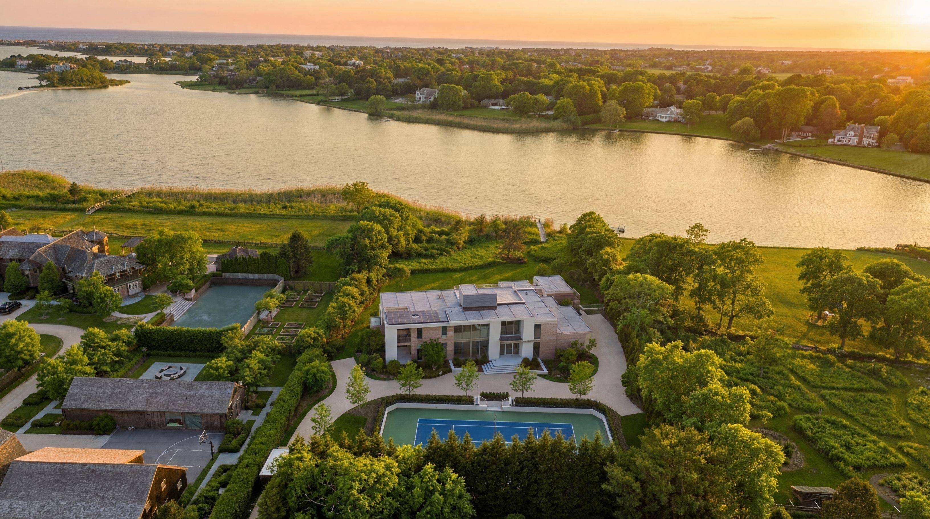 Modern Waterfront estate