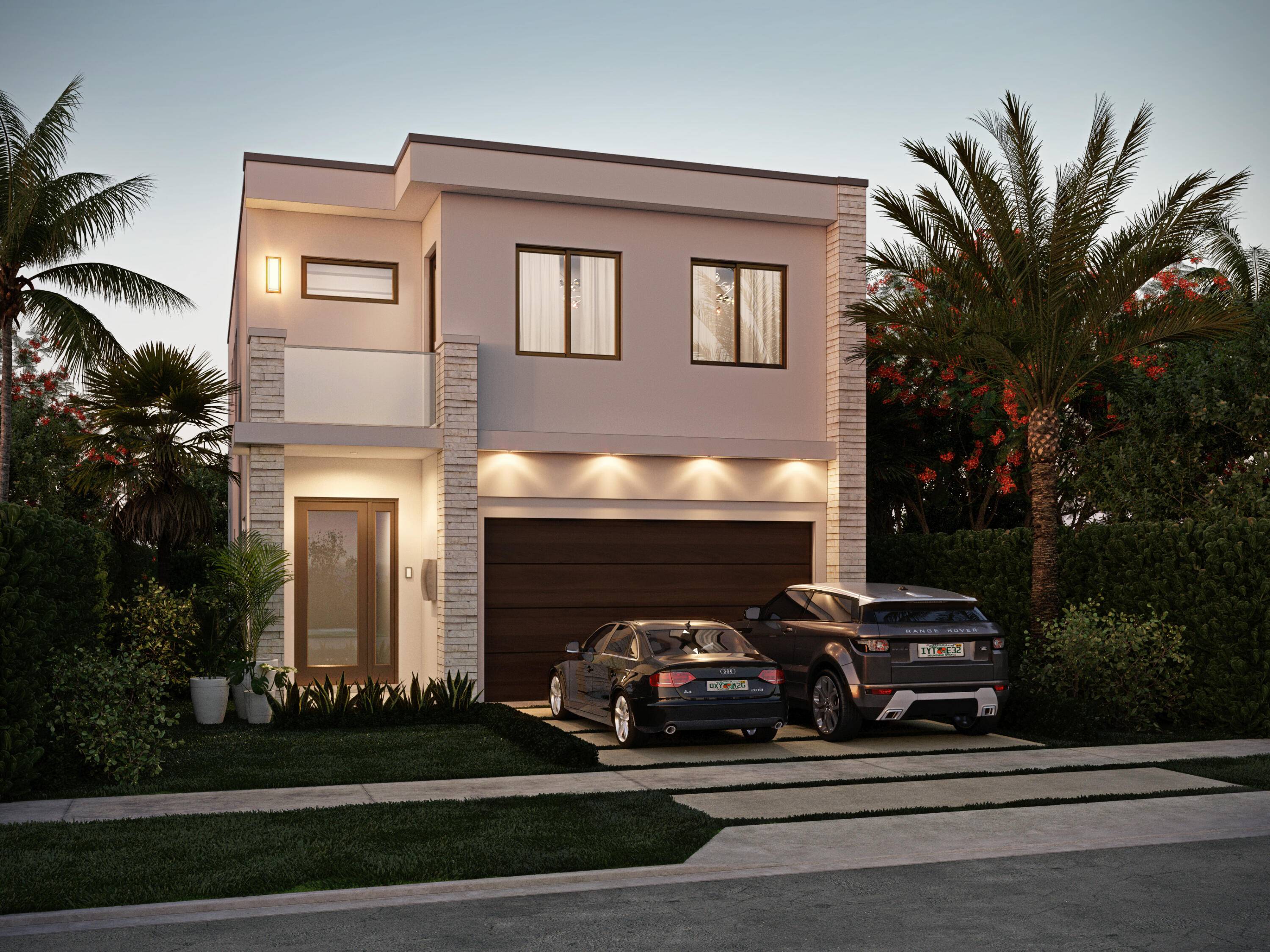 Under Construction. This sleek contemporary style home is one of three new construction projects being built by Albright Construction on Auburn Drive in the Intracoastal community of College Park.
