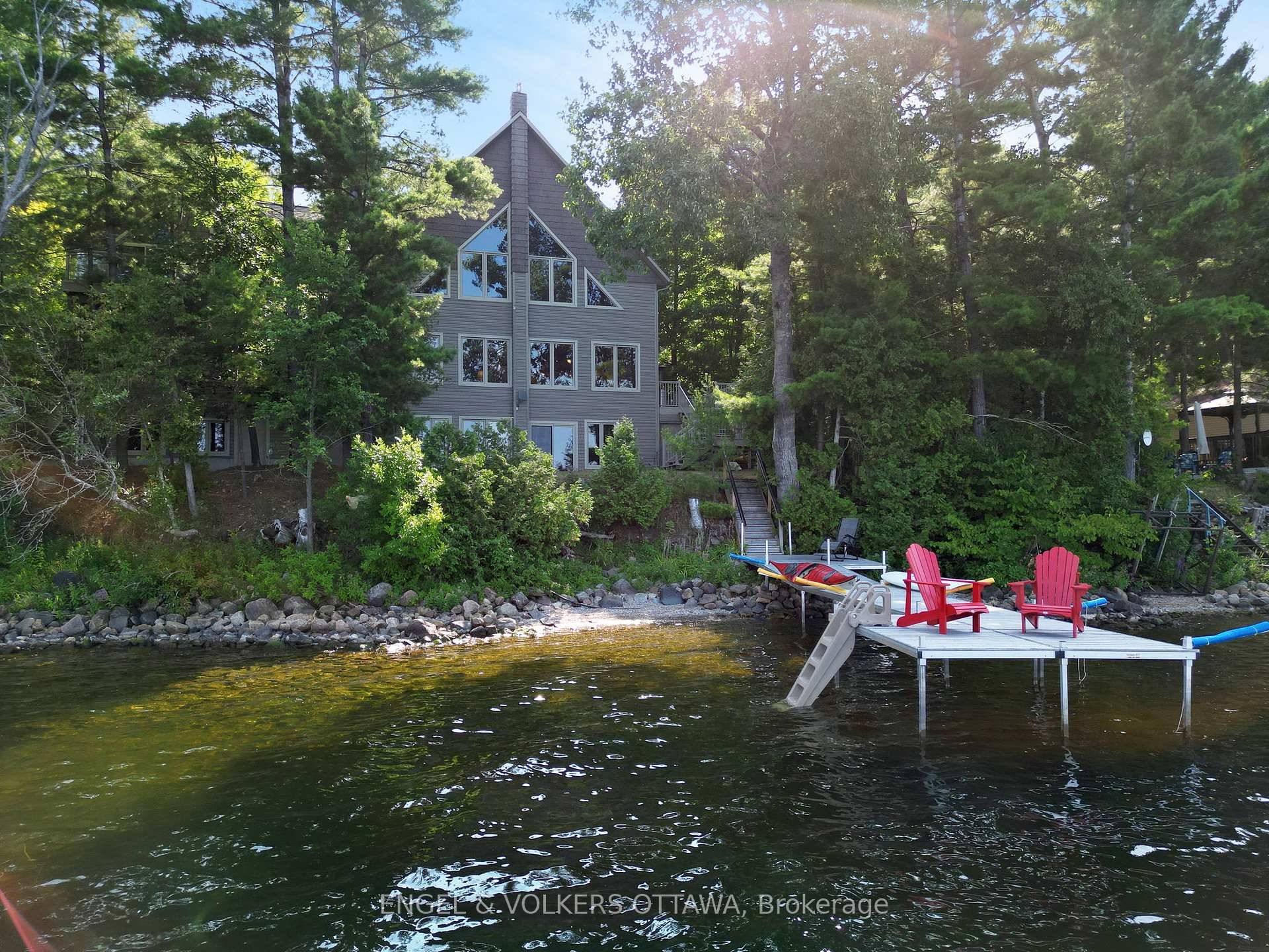 Welcome to 146 Beck Shore Road, a rare and exceptional waterfront gem nestled on the serene shores of Mississippi Lake, just minutes from historic downtown Perth.