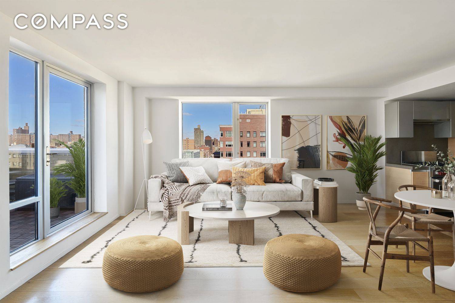 One Bedroom Corner Unit with Private Terrace off Living Room, Washer Dryer in Unit, and Low Monthlies This one bedroom corner unit sits on a high floor and features a ...