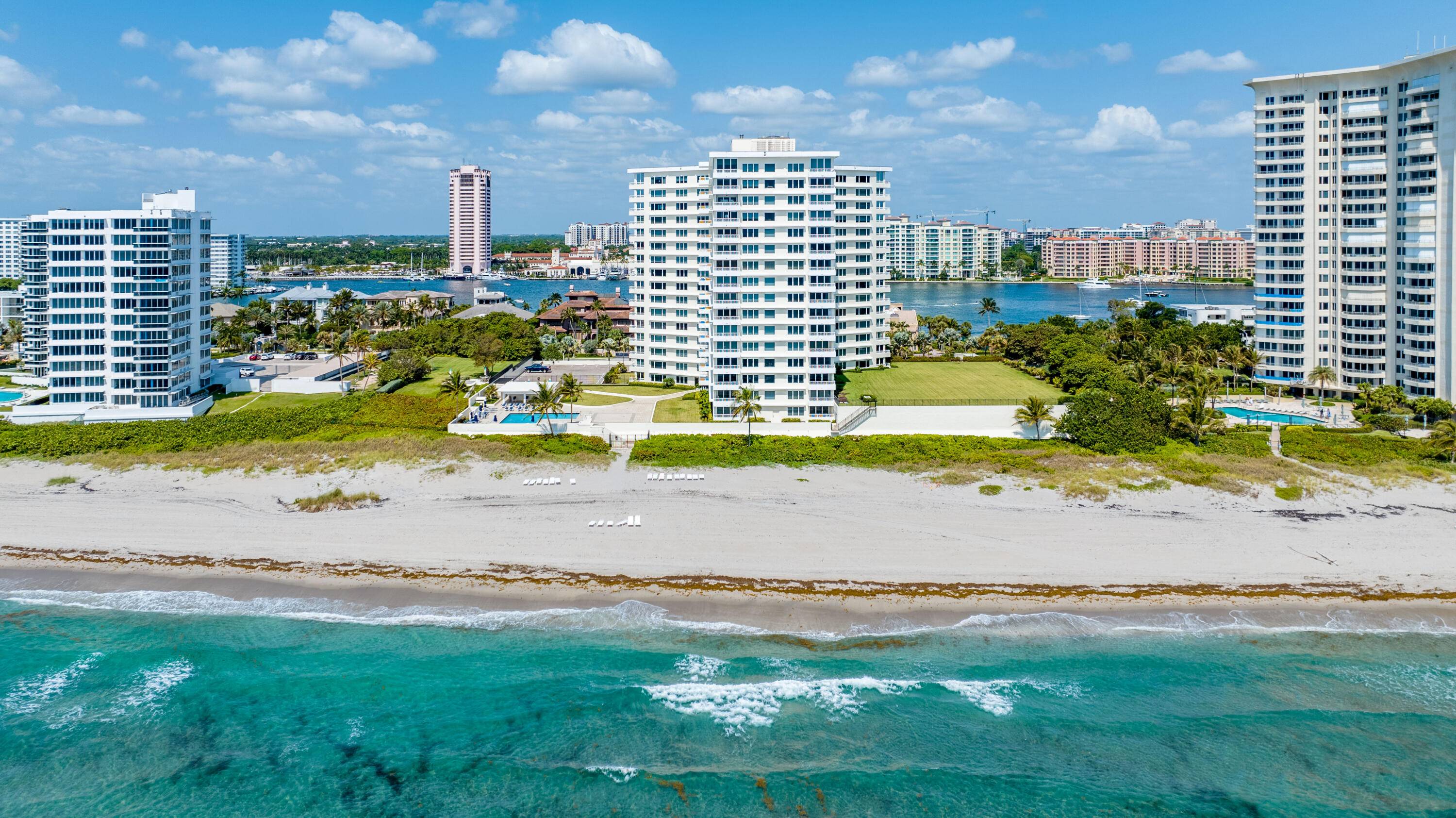 Stunning 2 bedroom, 2 bathroom direct oceanfront residence in the prestigious Sabal Shores building, Boca Raton.