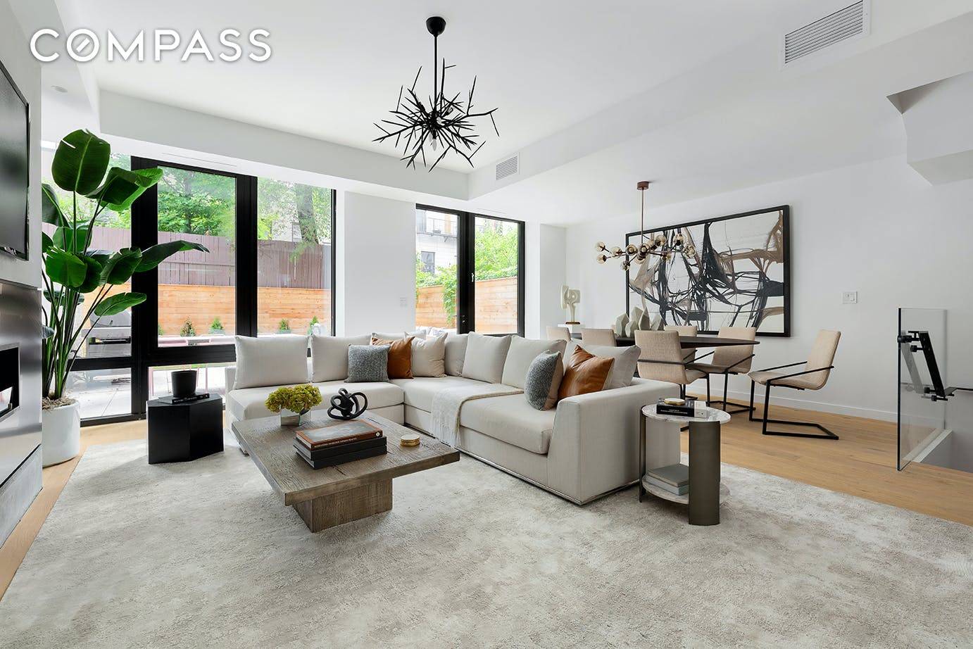 Townhouse One is a three level, three bedroom residence which features a bright south facing garden.