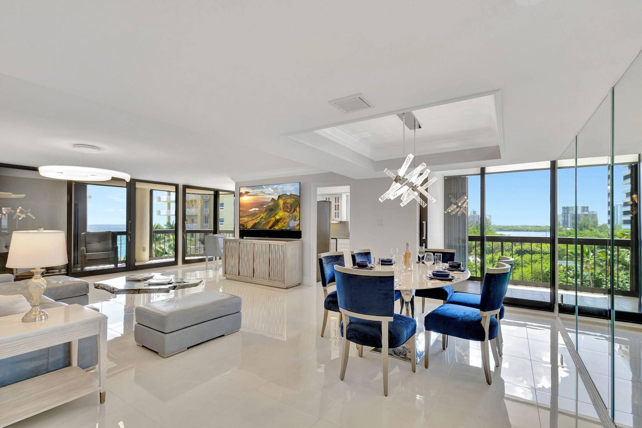 OVER 170, 000. in DESIGNER UPGRADES has transformed this OCEAN FRONT INTERCOASTAL, 2 bedroom, 2 bathroom apartment into a show stopper !